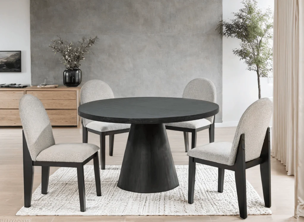 Dira Black Gray Dining Room Set - Image 2