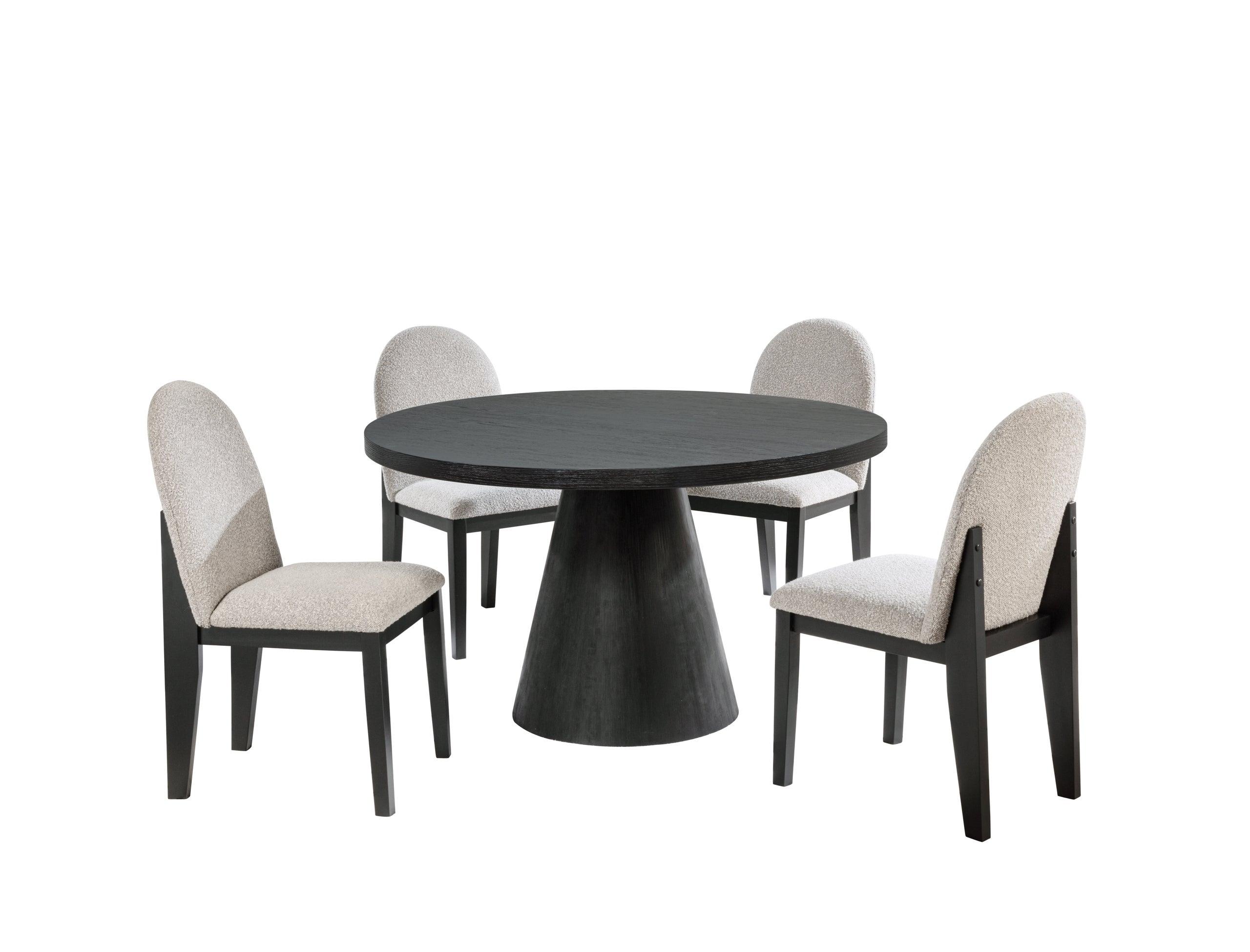 Dira Black Gray Dining Room Set - Image 3