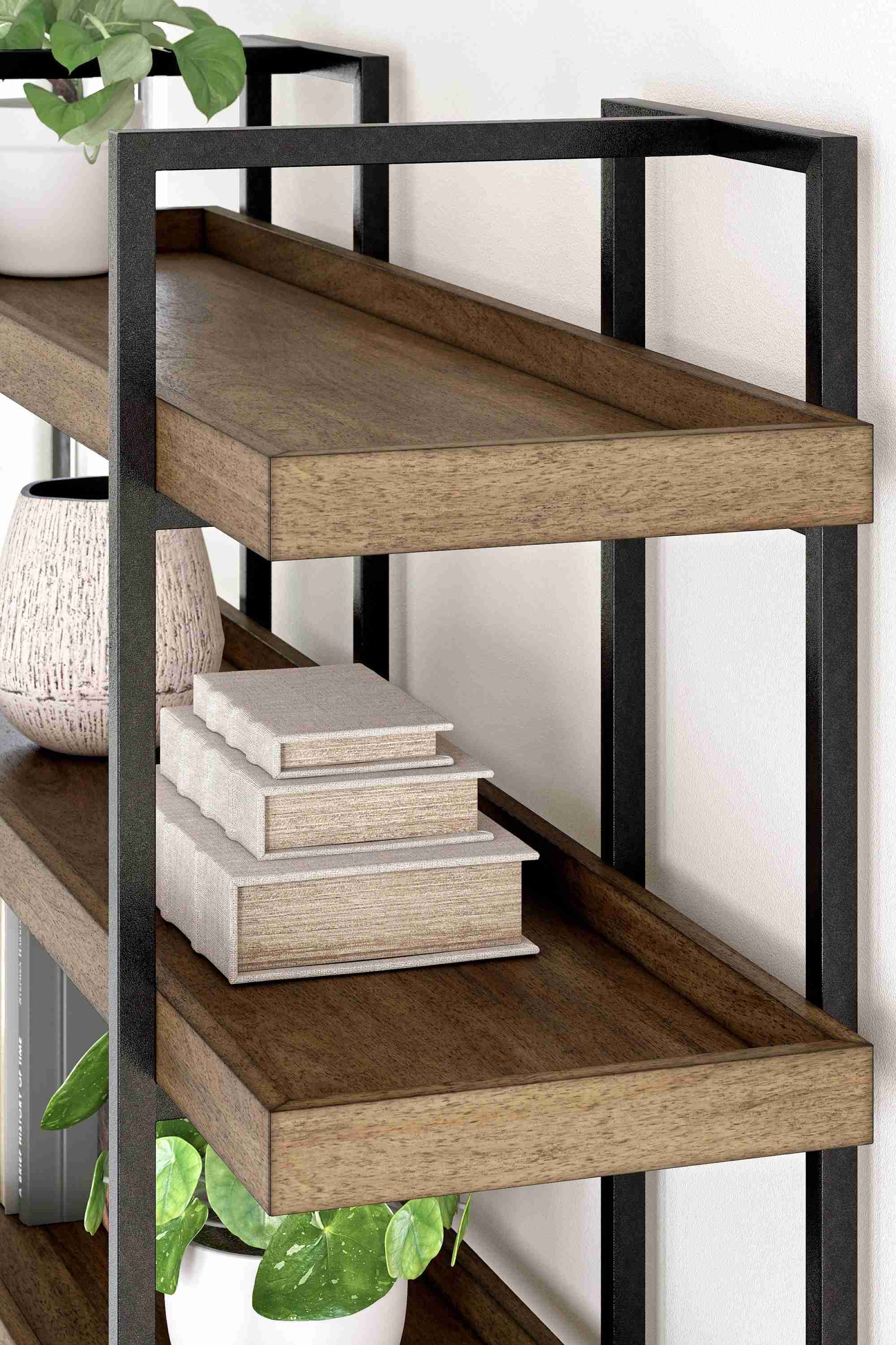 Montia Light Brown Bookcase - Image 3