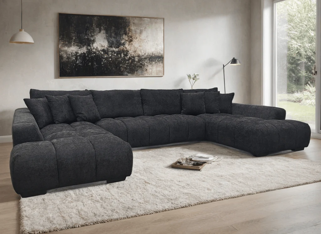 Brooklyn Black Sectional - Image 2