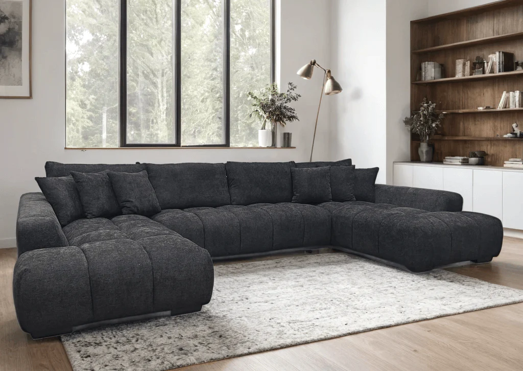 Brooklyn Black Sectional - Image 3