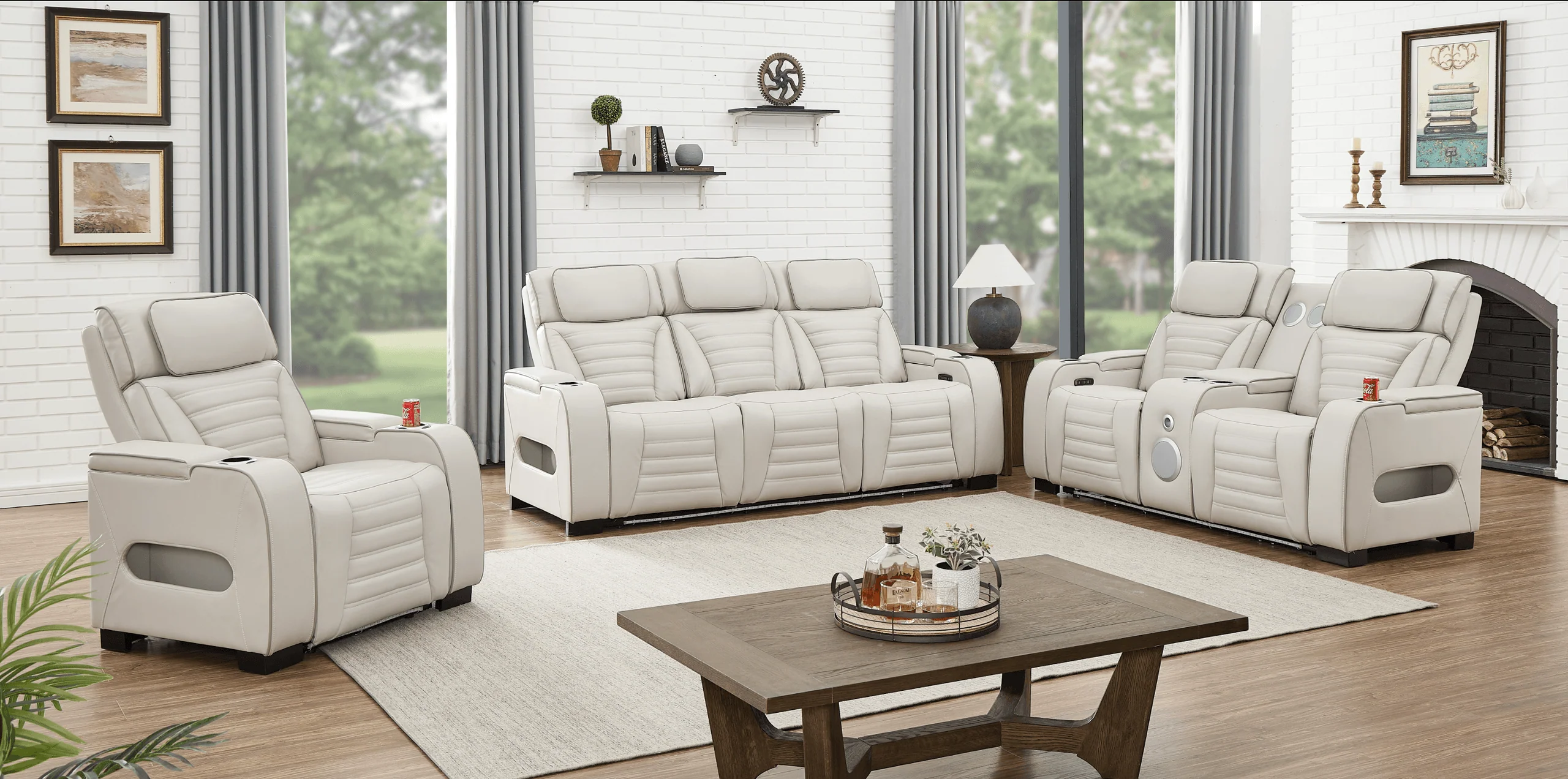 Tokyo Sand 3-Piece Power Reclining Set - Image 2
