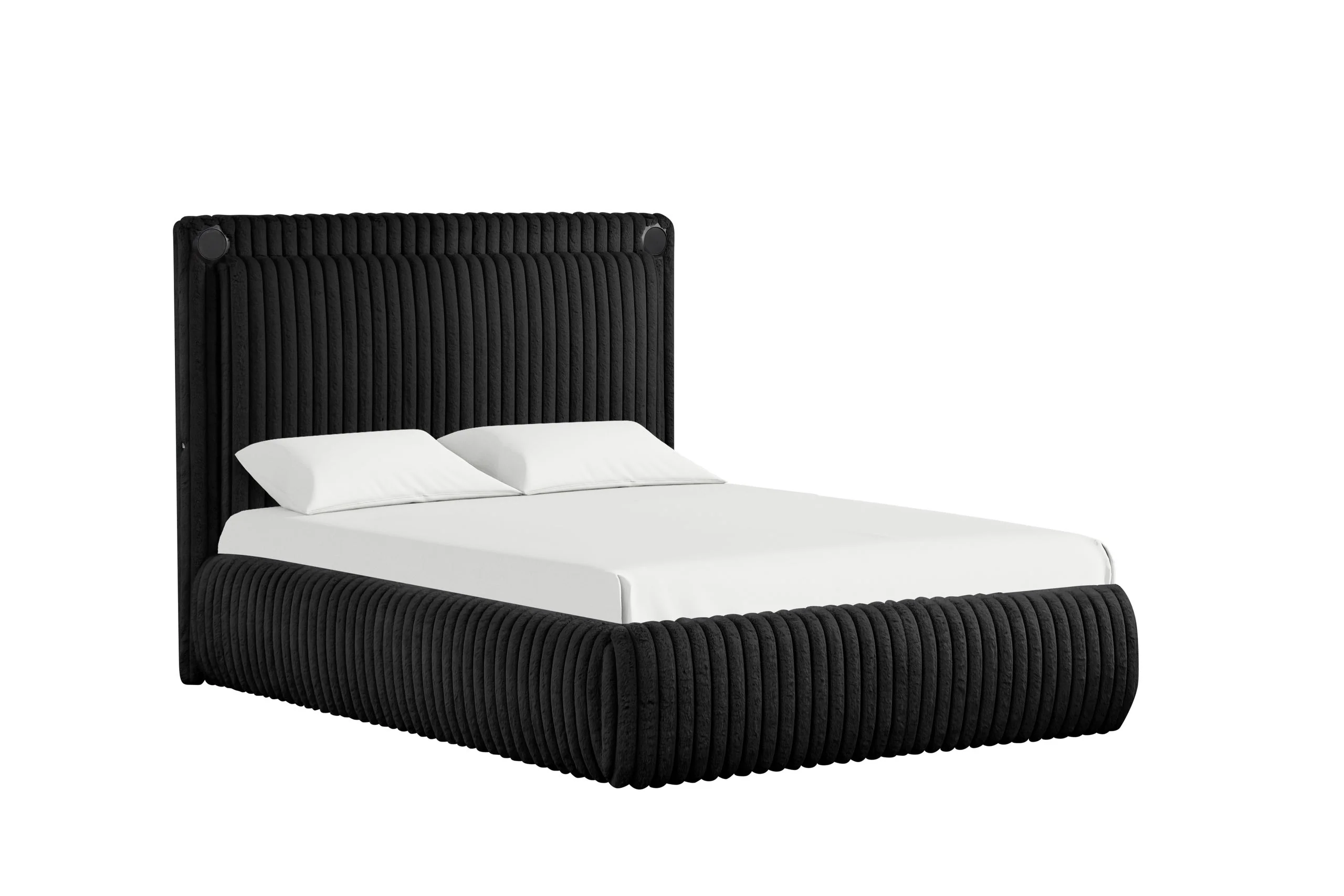 Diana Black Platform Queen Bed - Image 2