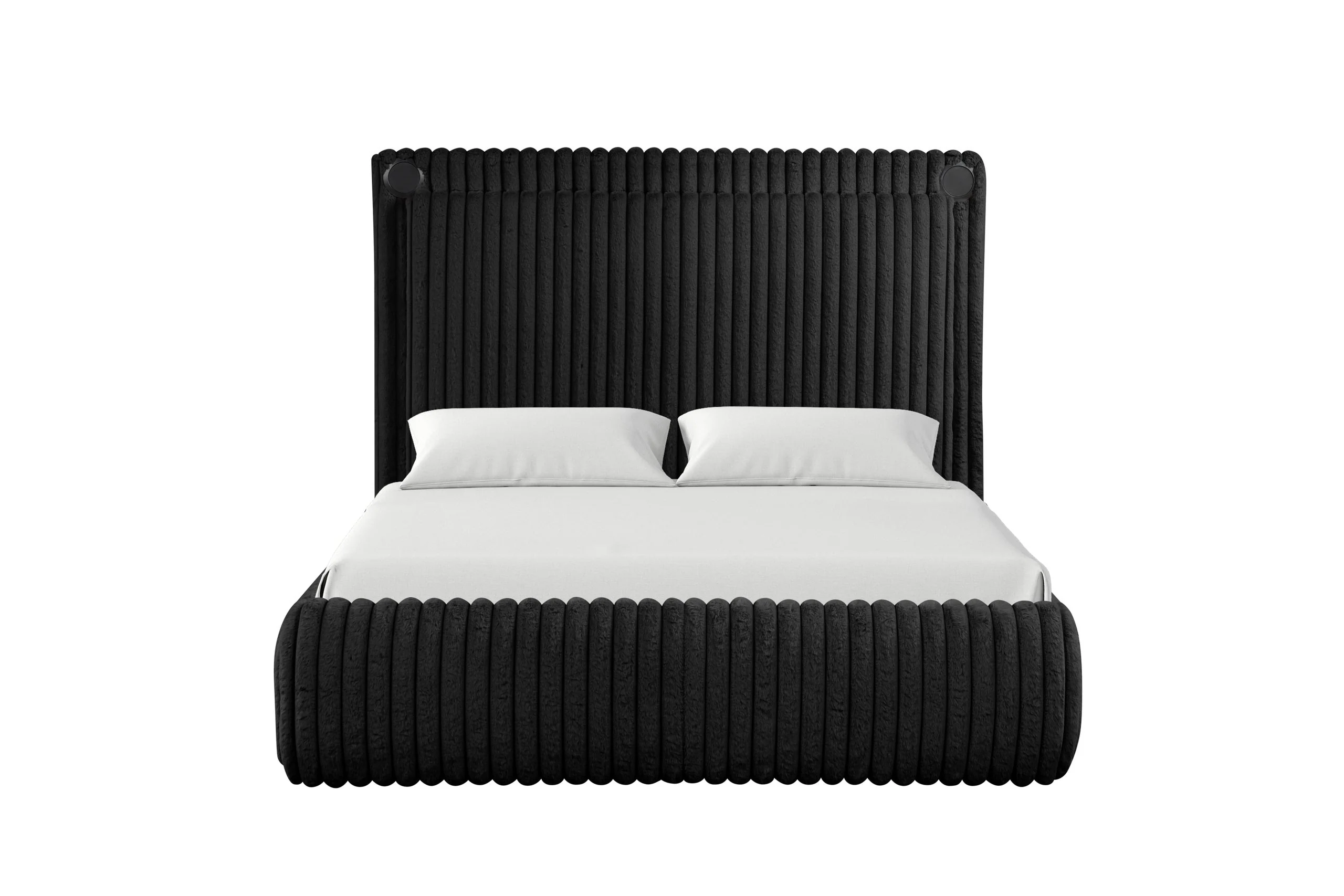 Diana Black Platform Queen Bed - Image 3
