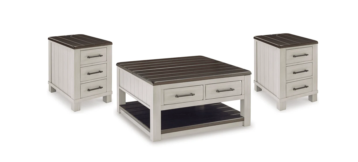 Taurus Beige 3-Piece Occasional Table Set - Image 1