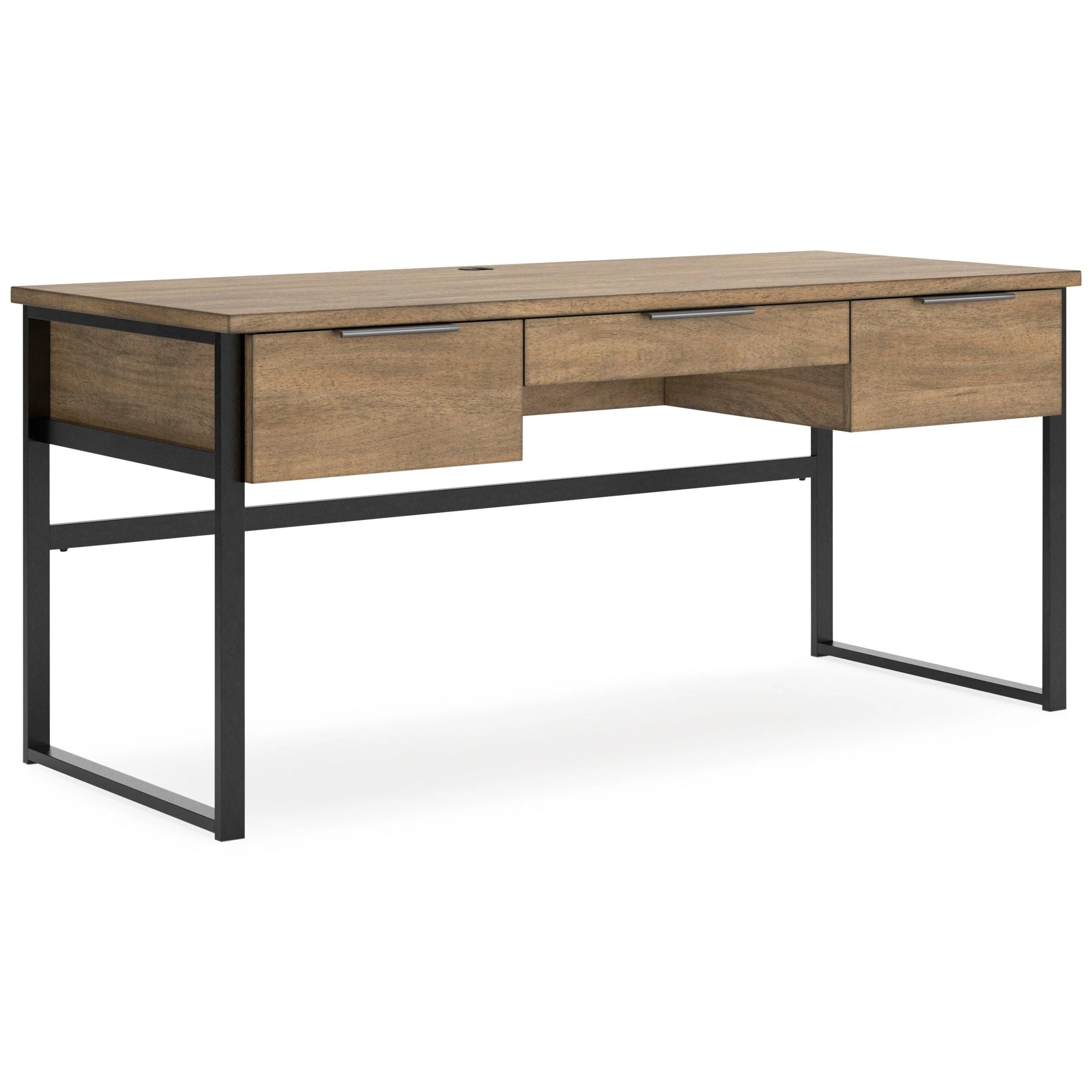 Kubi Light Brown Office Desk - Image 3
