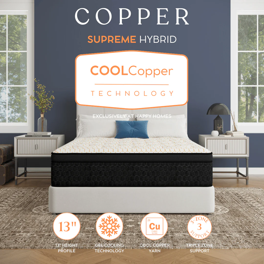 Copper Supreme Hybrid 13" King Mattress - Image 3