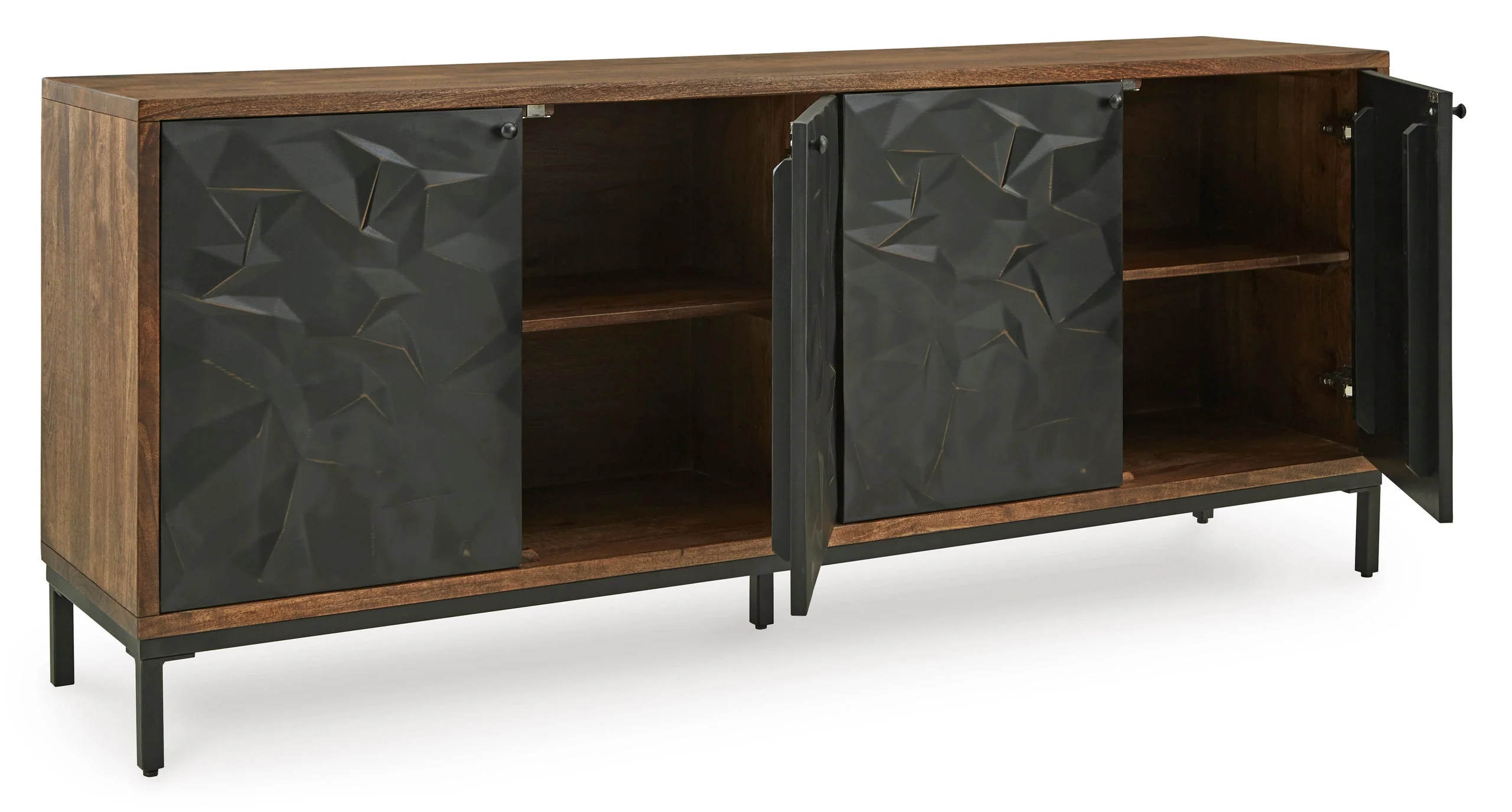 A4000649 Black Accent Cabinet 70"L - Image 3