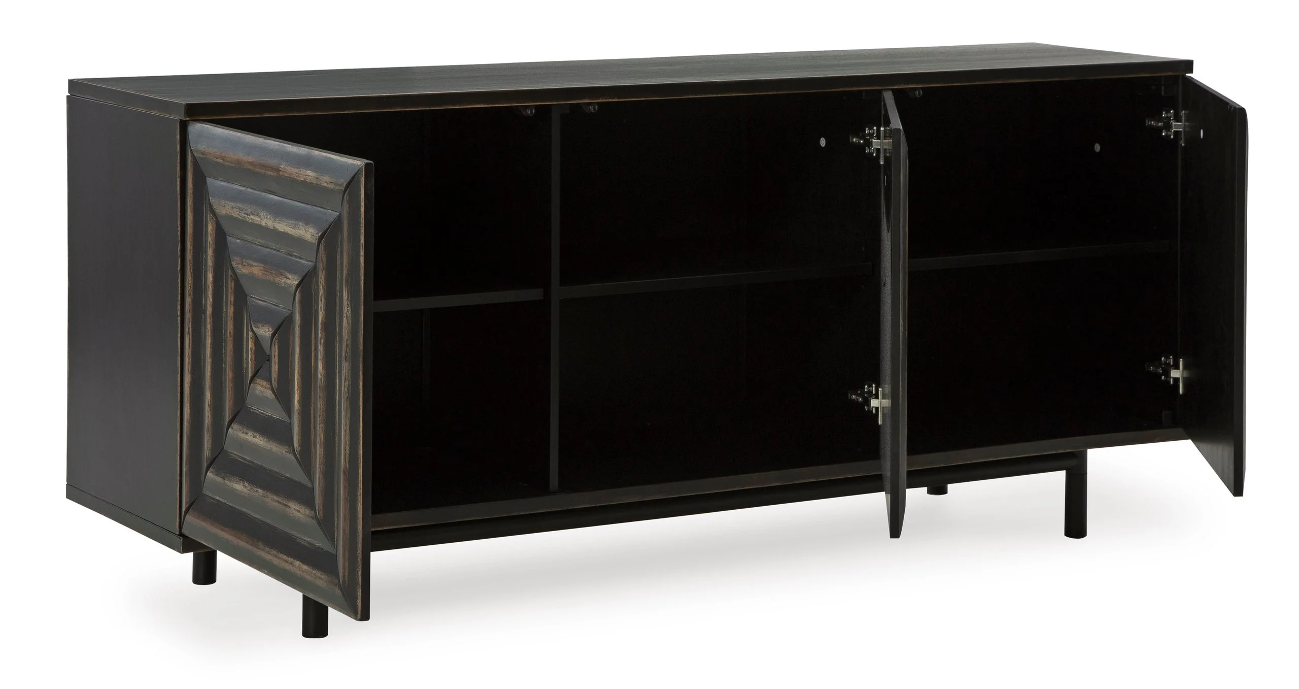 A4000573 Black Accent Cabinet 72"L - Image 3