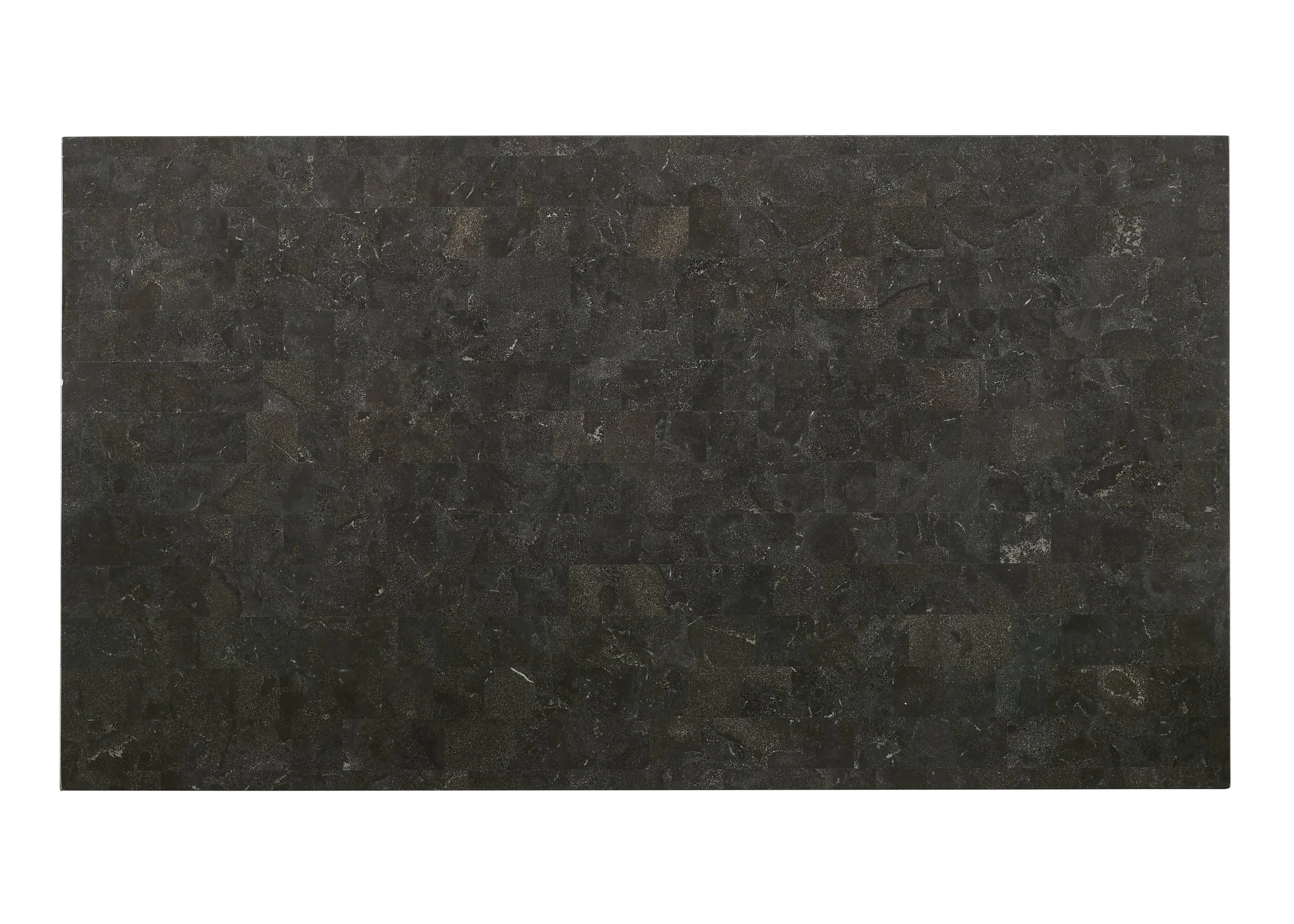 Melstone Brown Genuine Marble Table + 6 Chairs - Image 2