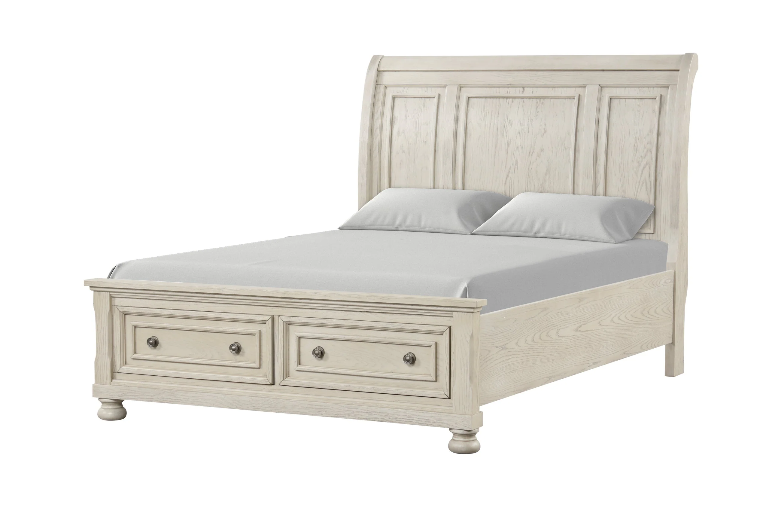 Magnolia Cream Storage Sleigh Bedroom Set - Image 2