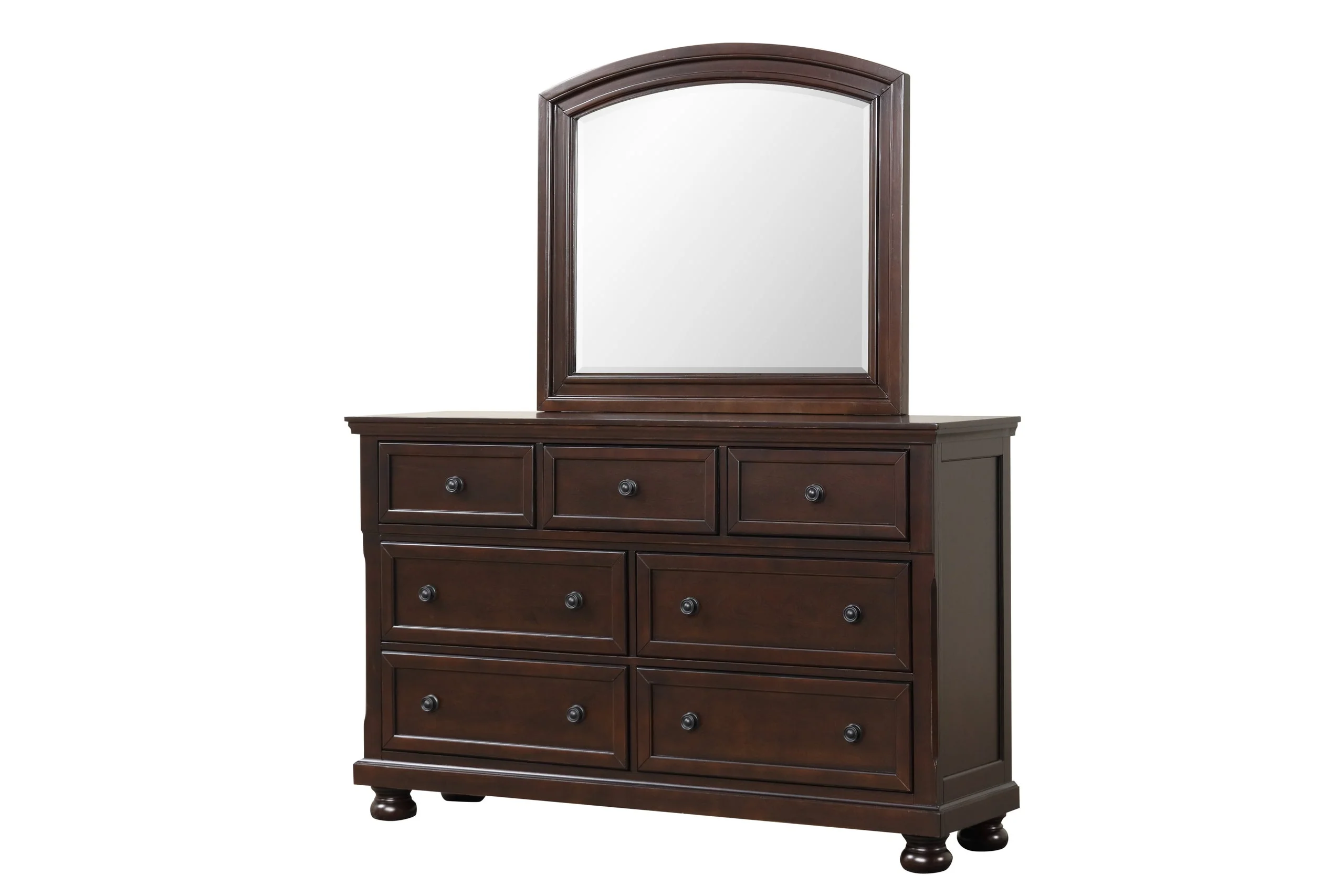 Magnolia Cherry Storage Sleigh Bedroom Set - Image 3