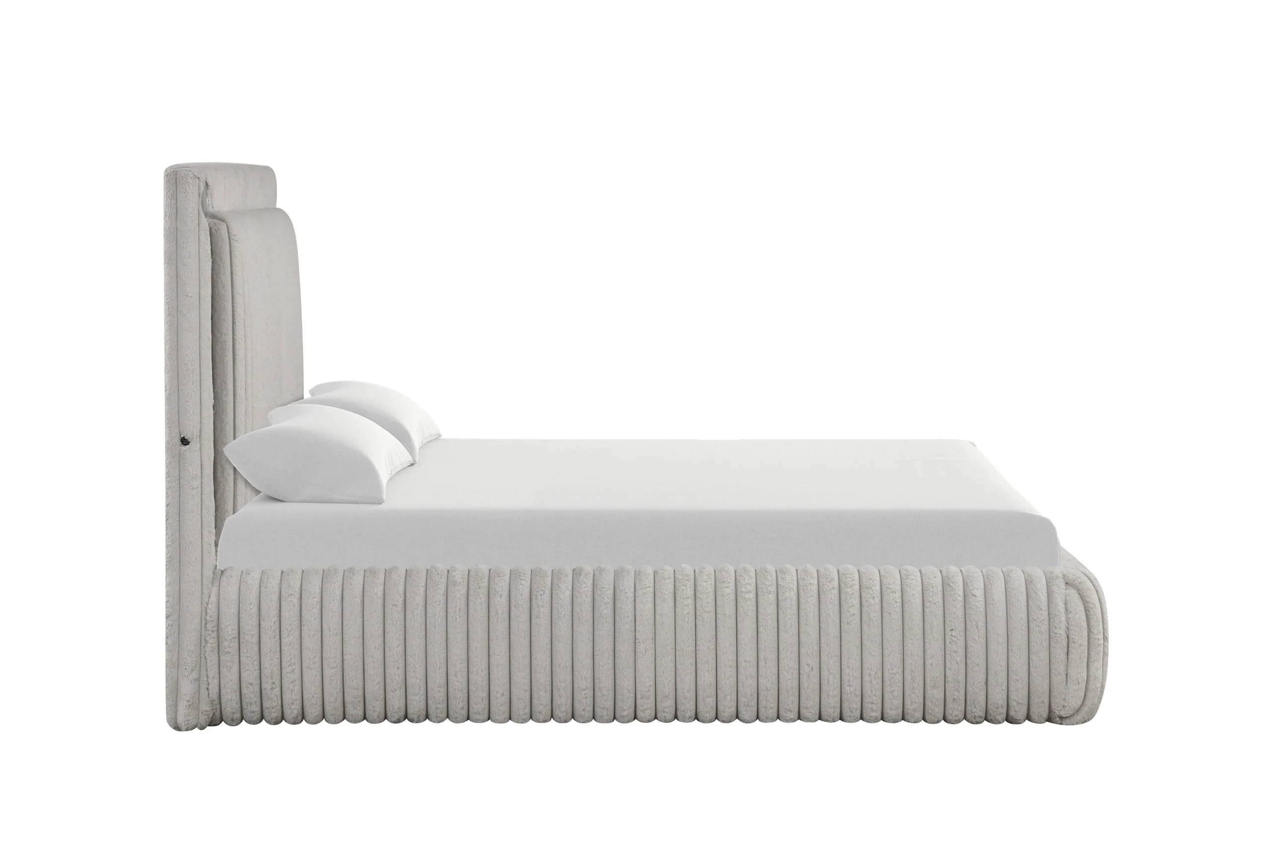 Diana Gray Platform Queen Bed - Image 2