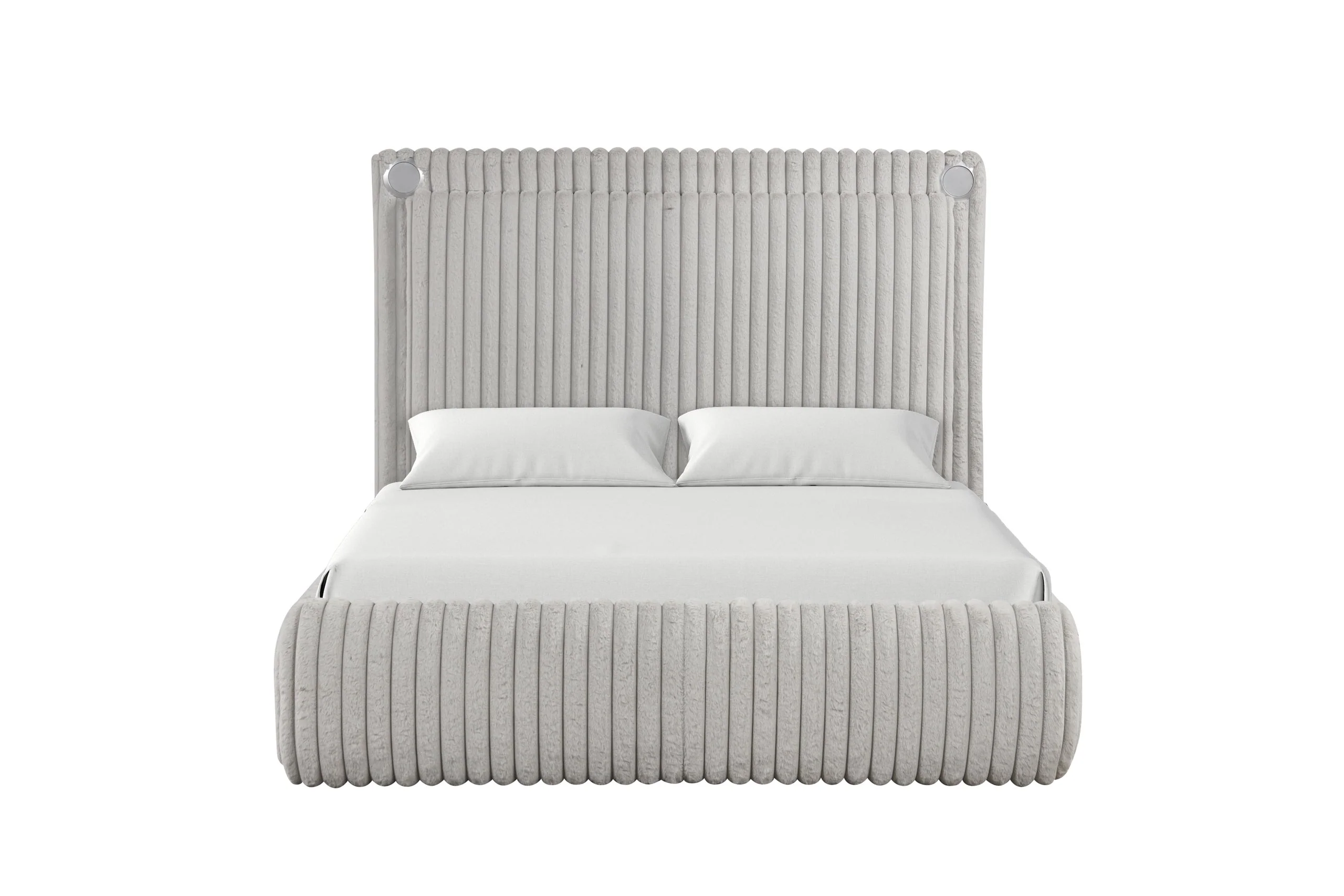 Diana Gray Platform King Bed - Image 3