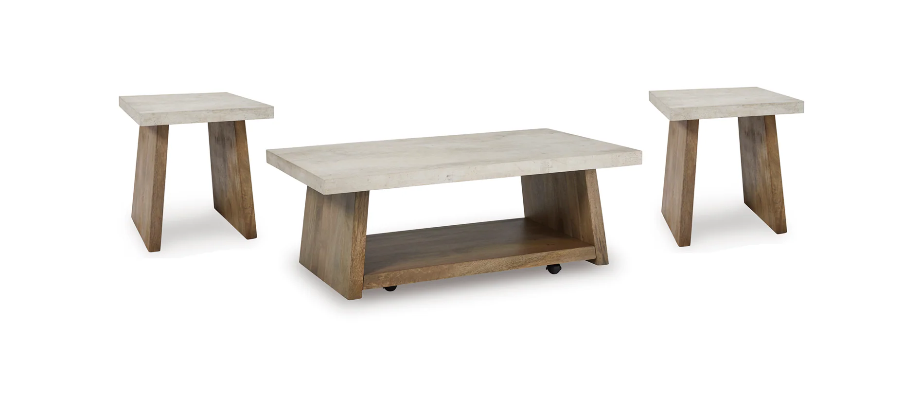 Brendalhouse Light Brown Occasional Table Set - Image 2