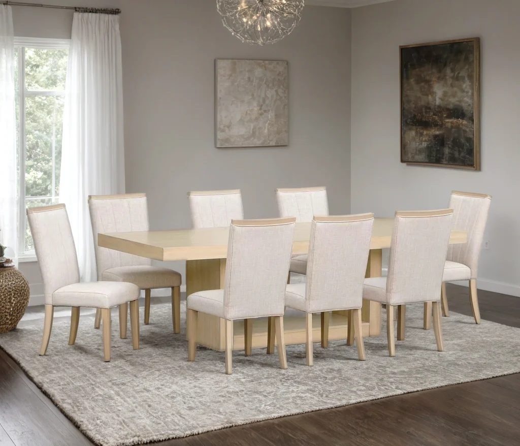 Demian Natural Rectangular Dining Room Set - Image 1