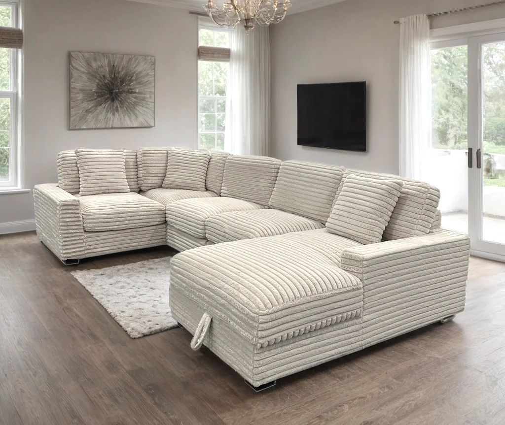 Alisson Beige Modular Sectional - Image 1