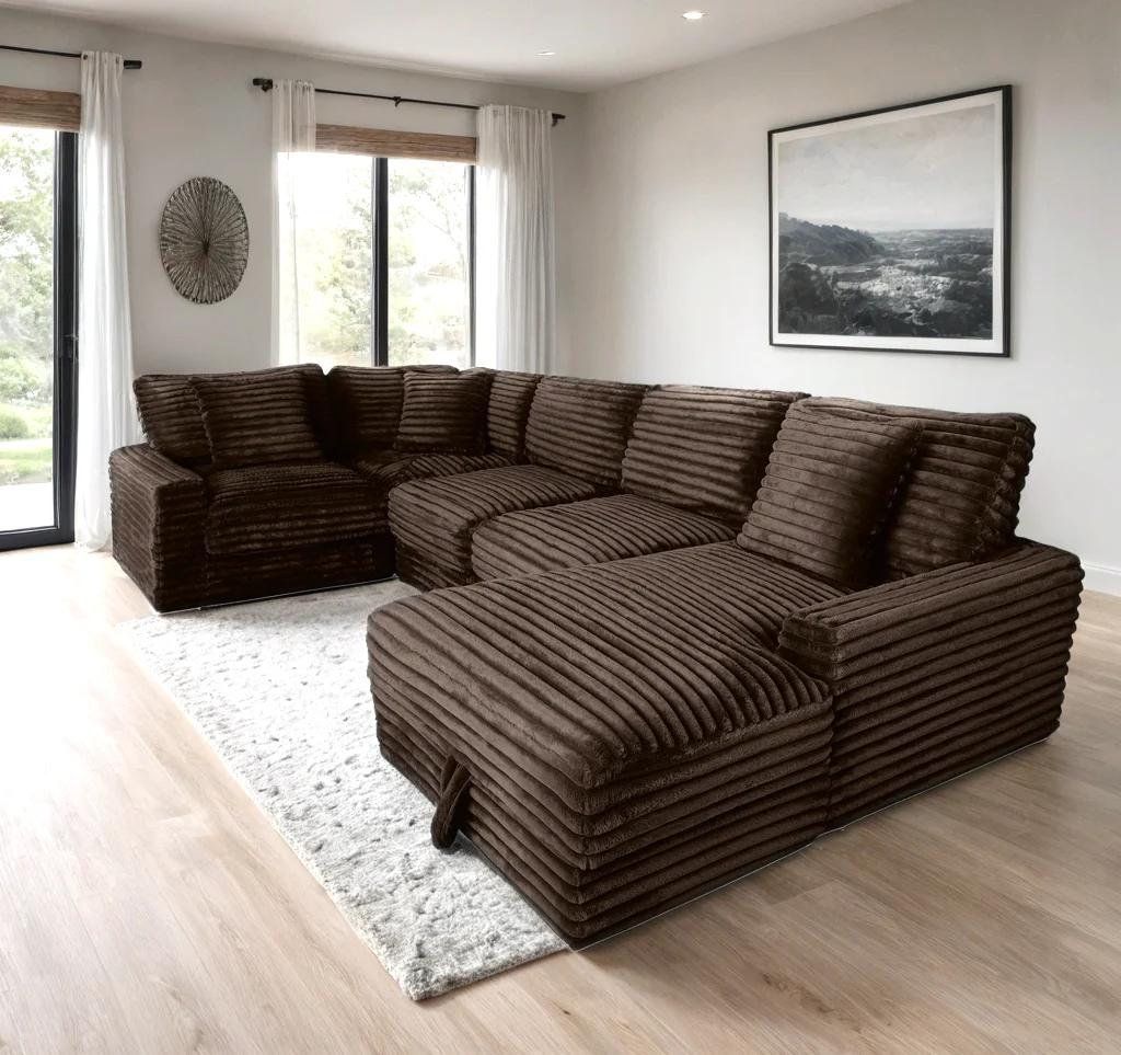 Alisson Mocha Modular Sectional - Image 1