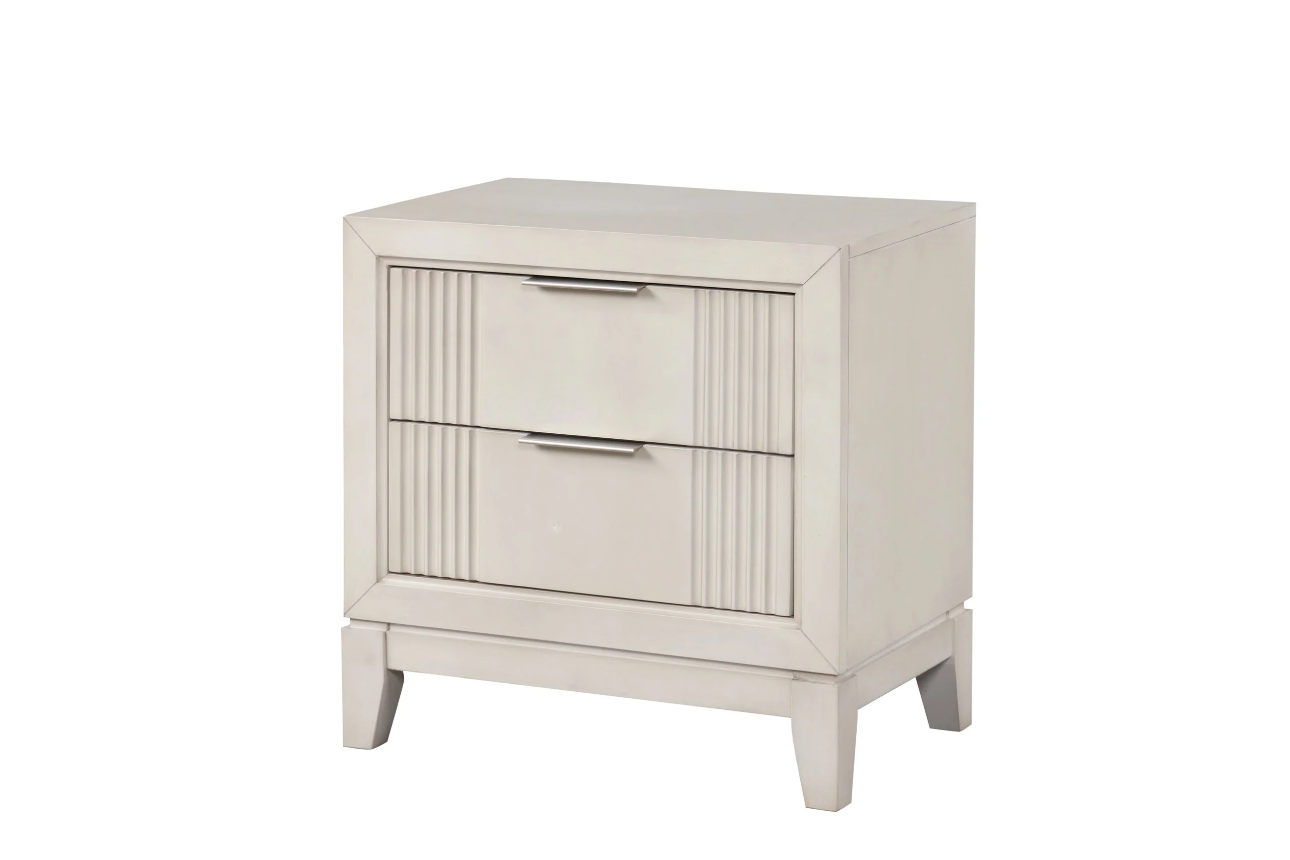 Uptown Cream LED Upholstered Panel Bedroom Set - Image 3