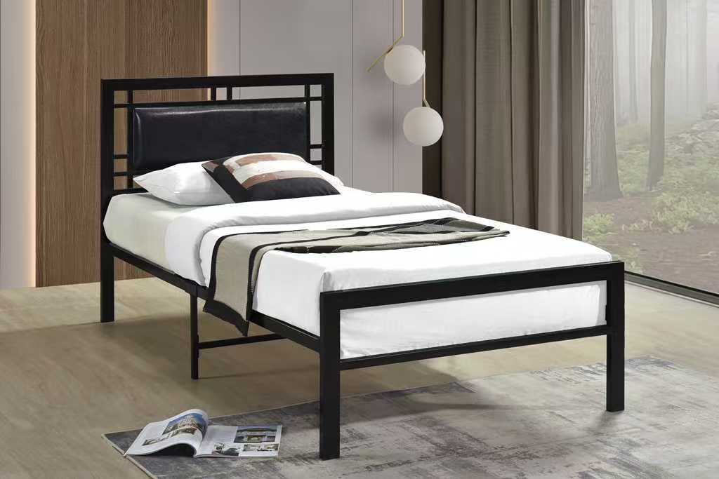 Bemia Black Metal Platform Twin Bed - Image 1