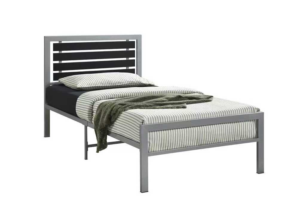 Bemia Gray Metal Platform Twin Bed - Image 2