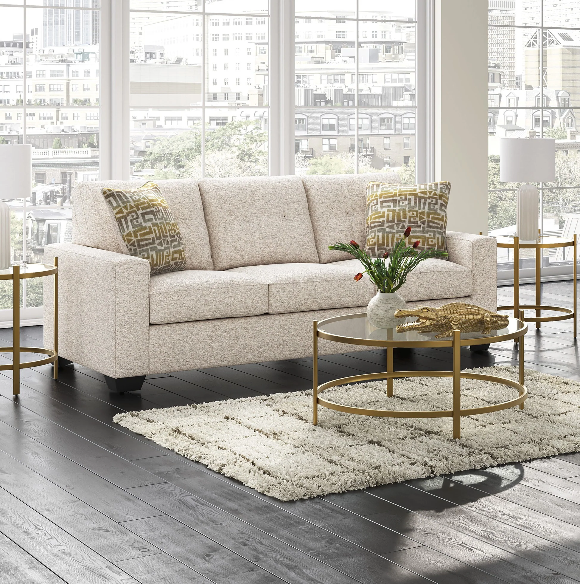 Tulina Stone Queen Sleeper Sofa