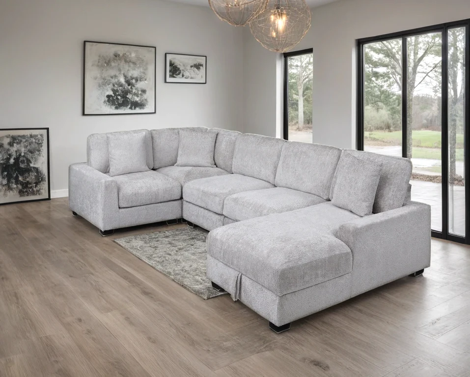 Serena Gray Modular Sectional - Image 1