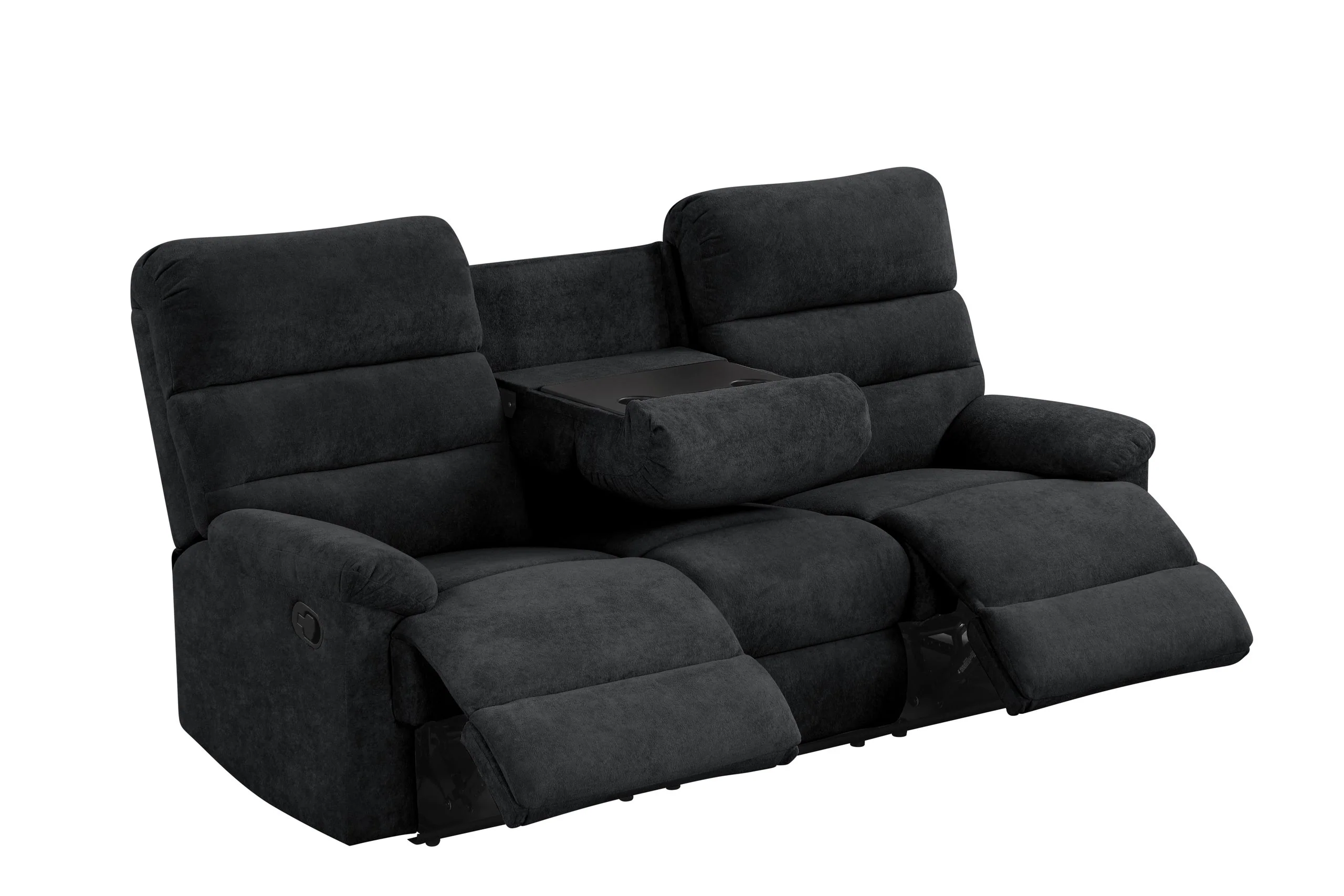 Albert Black Performance Fabric 3-Piece Reclining Set - Image 3
