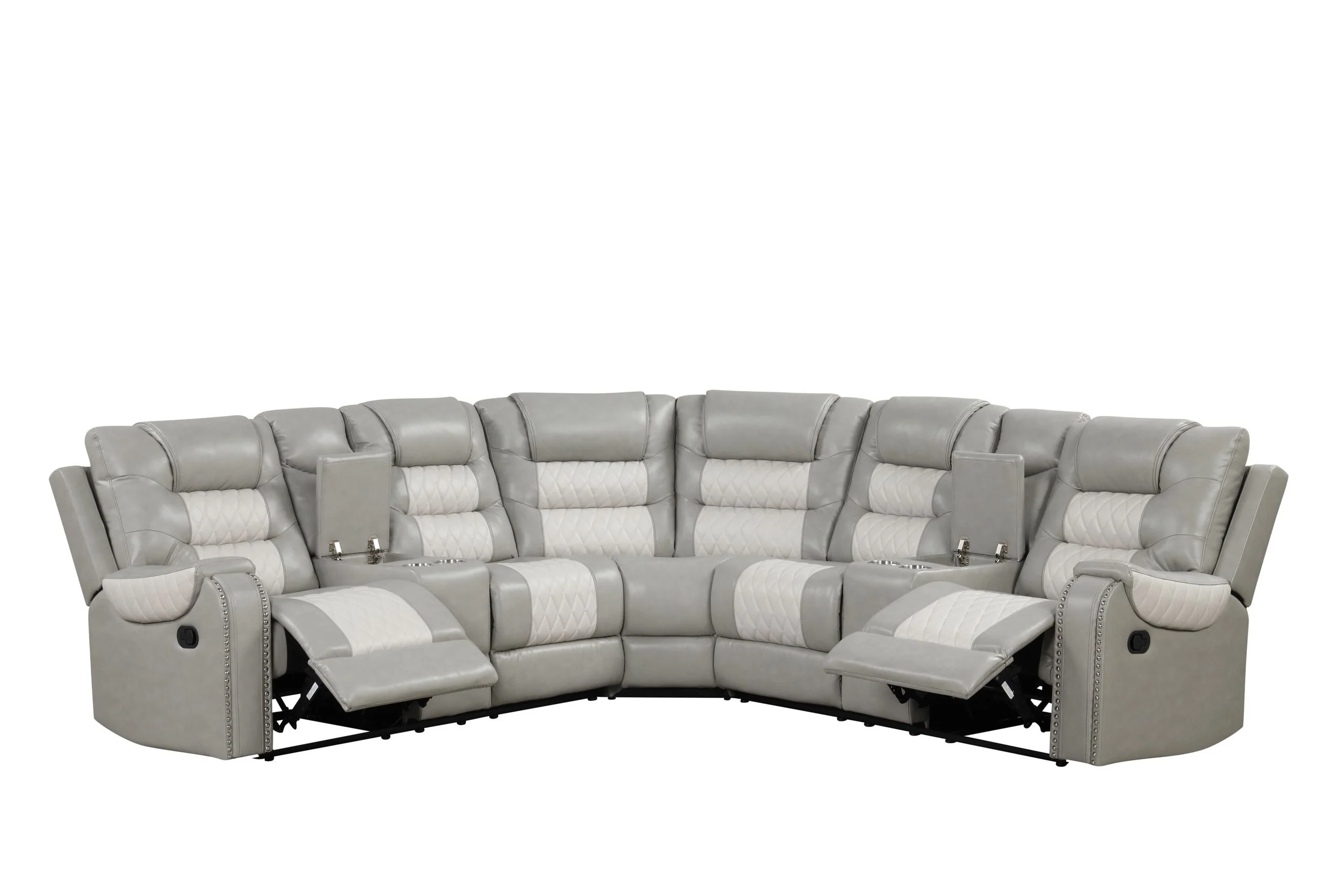 Jordon Two-Tone Reclining Sectional - Image 2