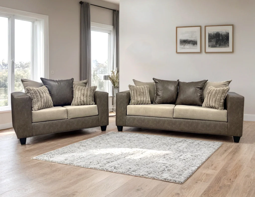 Monroe Latte 2-Piece Living Room Set - Image 1