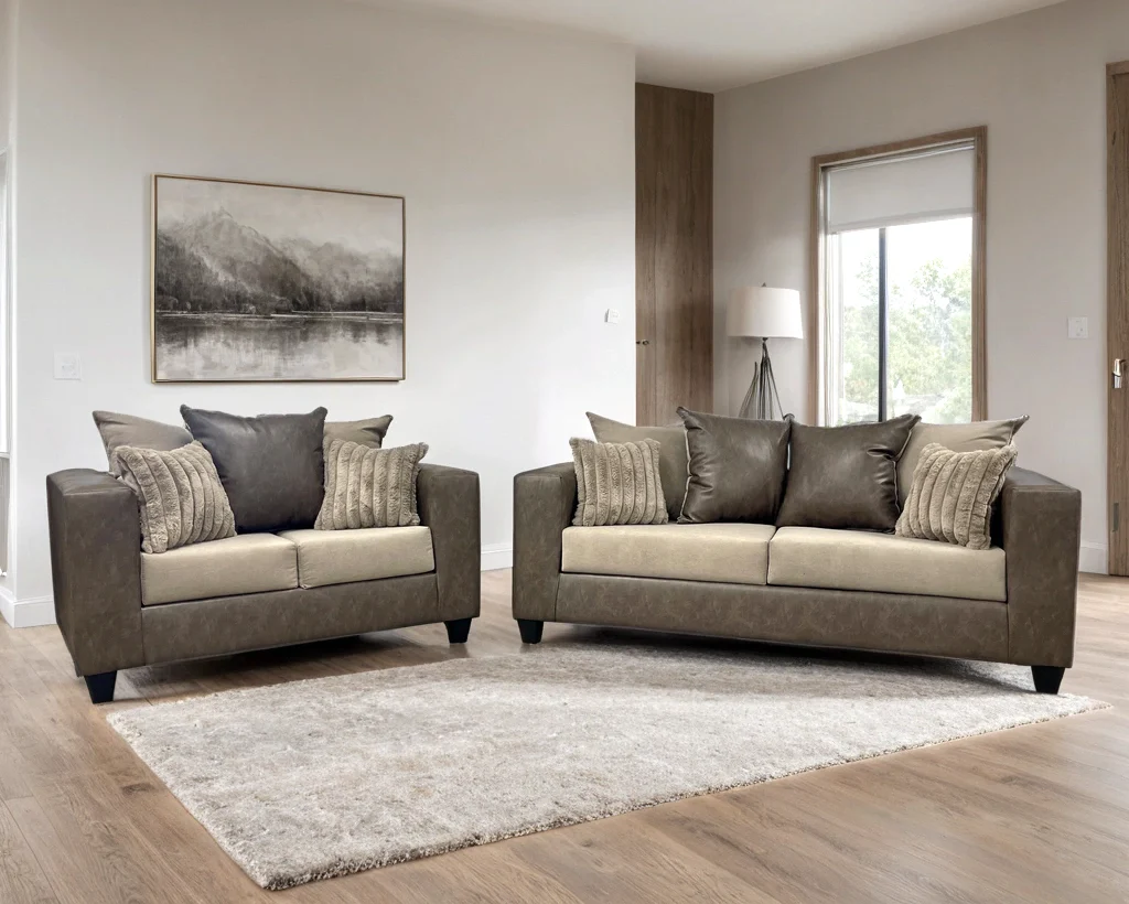 Monroe Latte 2-Piece Living Room Set - Image 2