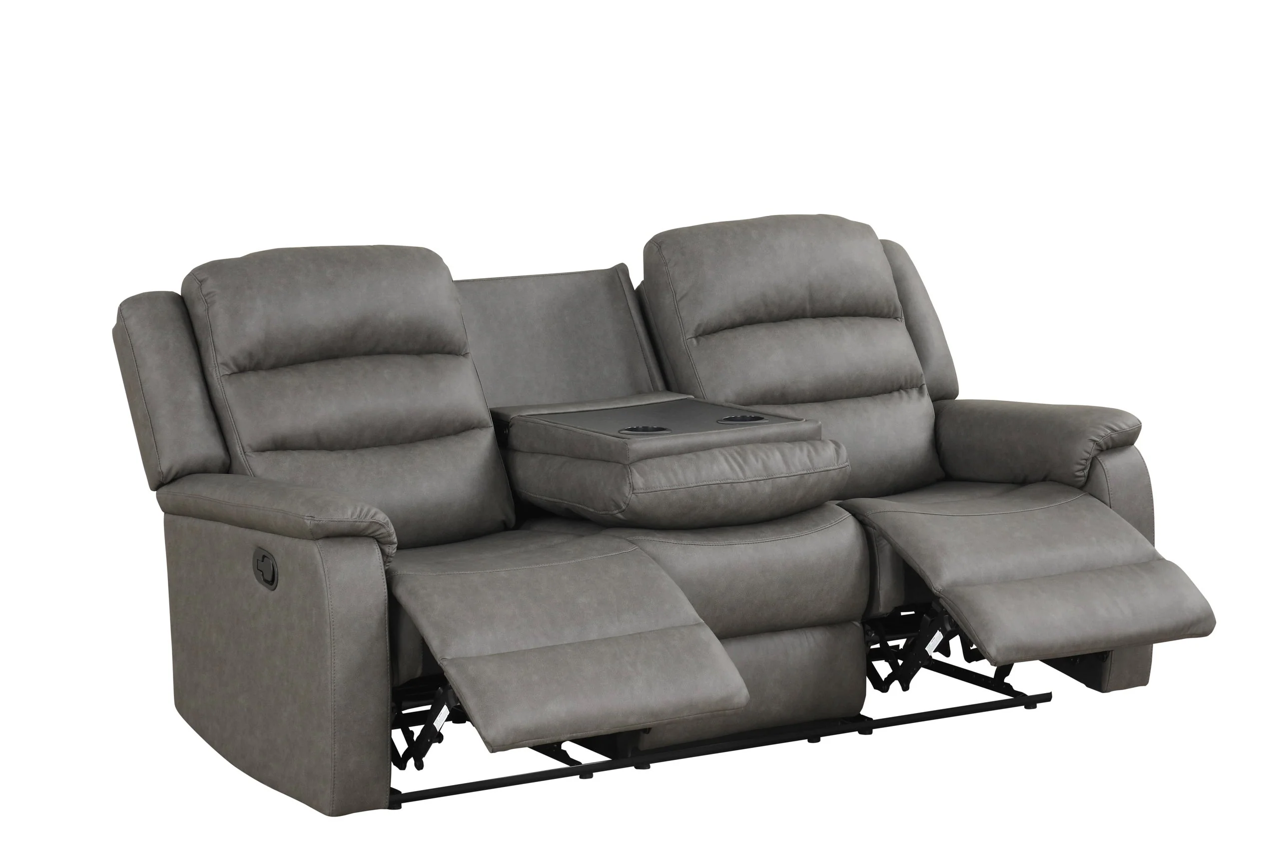 Hope Gray Polyester 3-Piece Reclining Set - Image 2