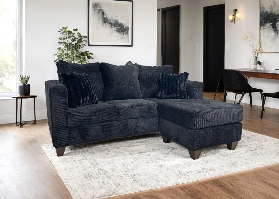 Omni Black Reversible Sectional - Image 2