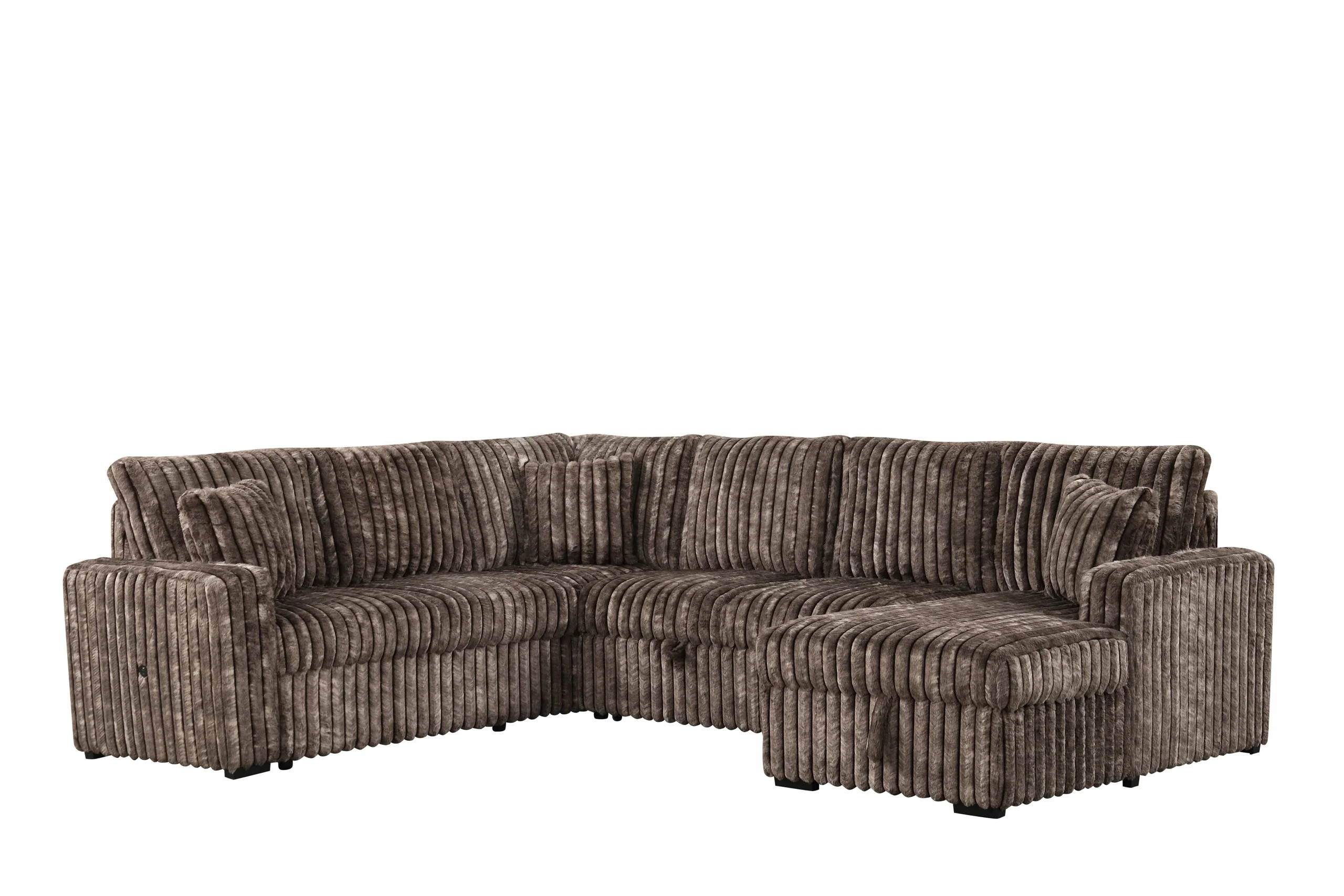 Sonic Brown Sectional With Pull-Out Bed - Image 2