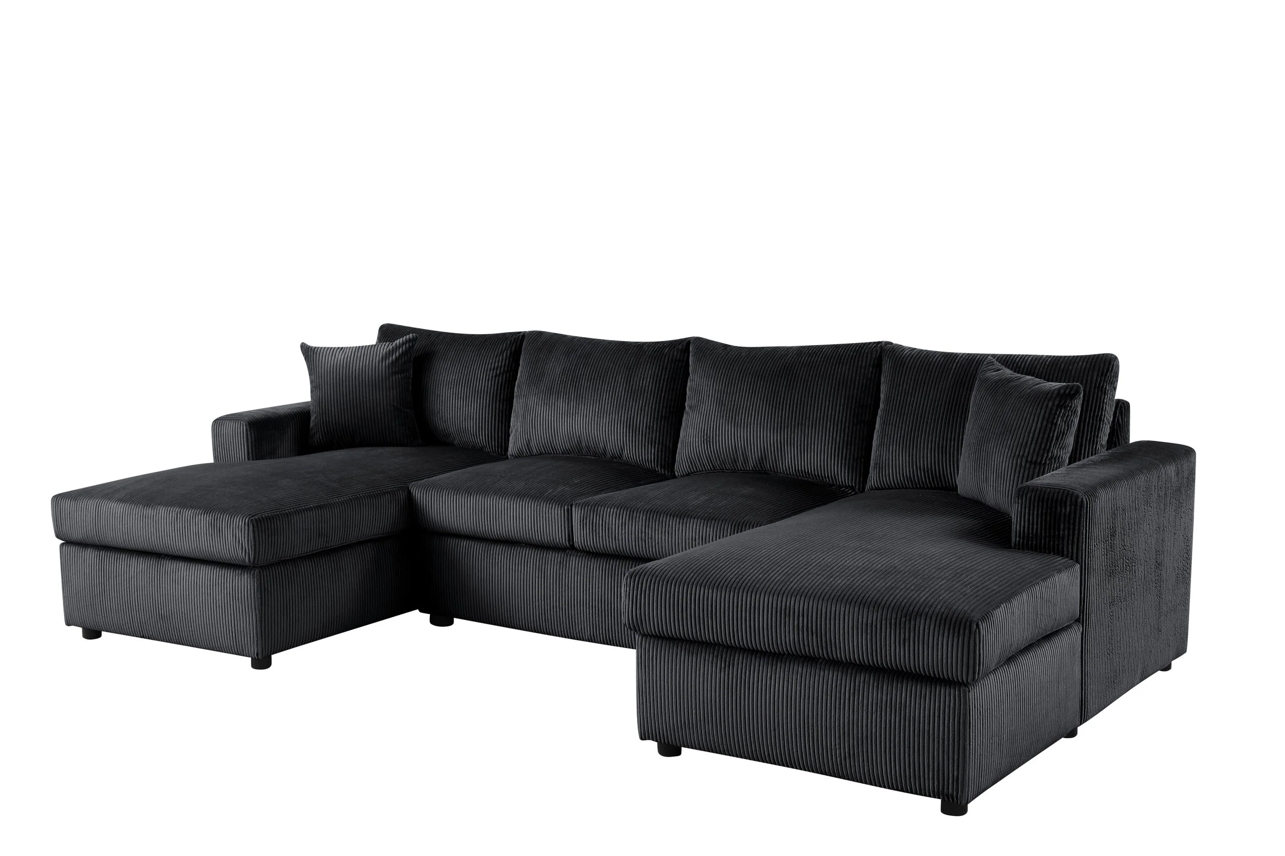 Terasa Black Double Chaise Sectional - Image 2