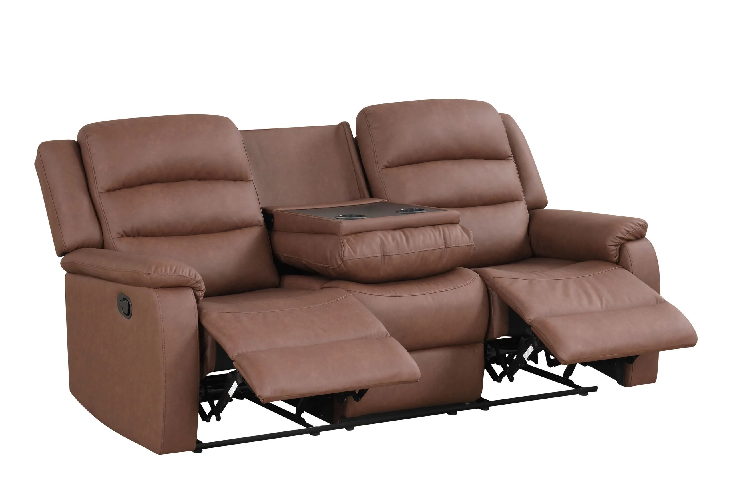 Hope Brown Polyester 3-Piece Reclining Set - Image 2