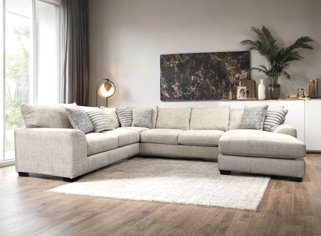 Jean Cream Oversized Sectional - Image 1