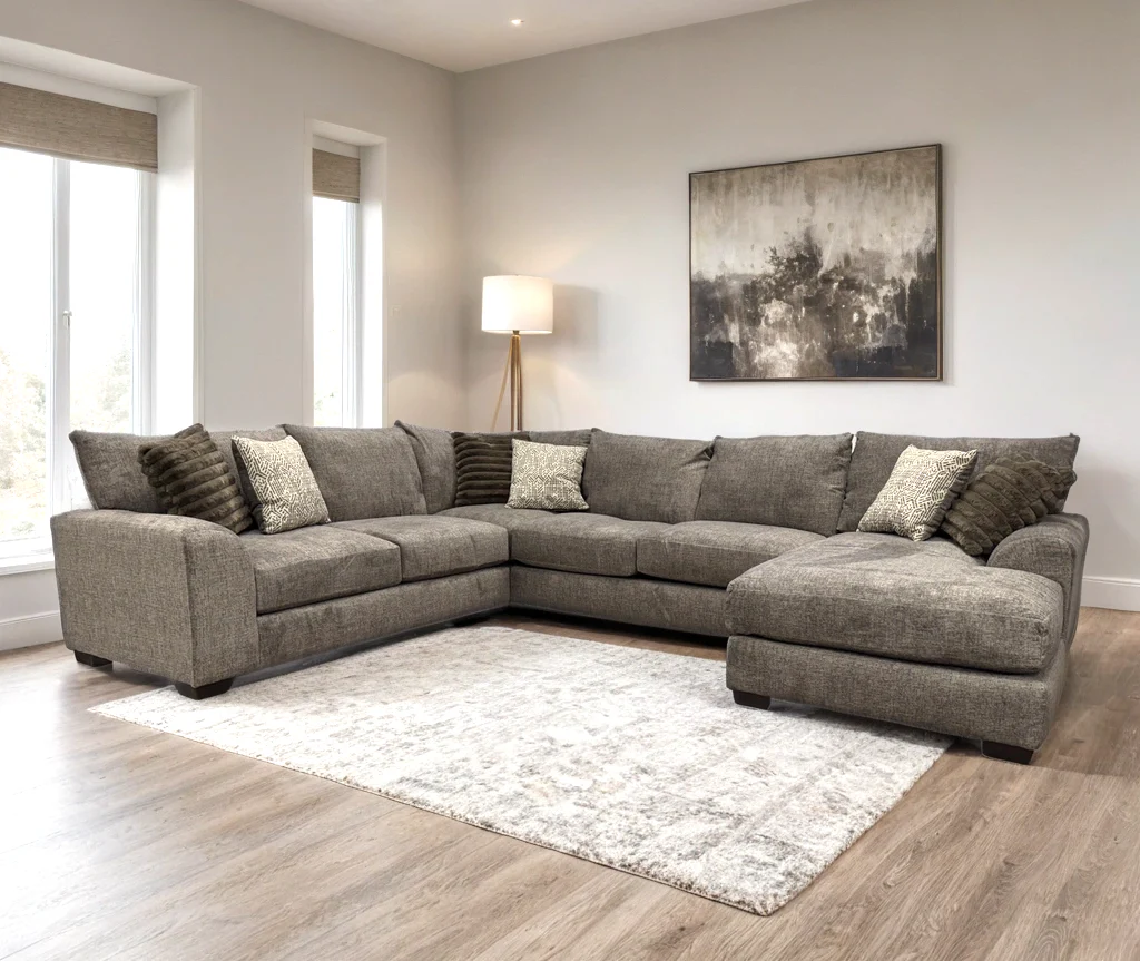 Jean Taupe Oversized Sectional - Image 3