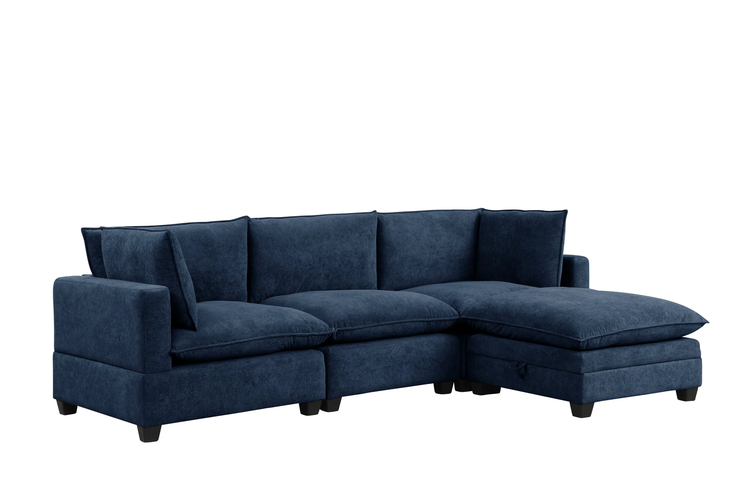 Cloud Navy Fabric Modular Sectional - Image 2