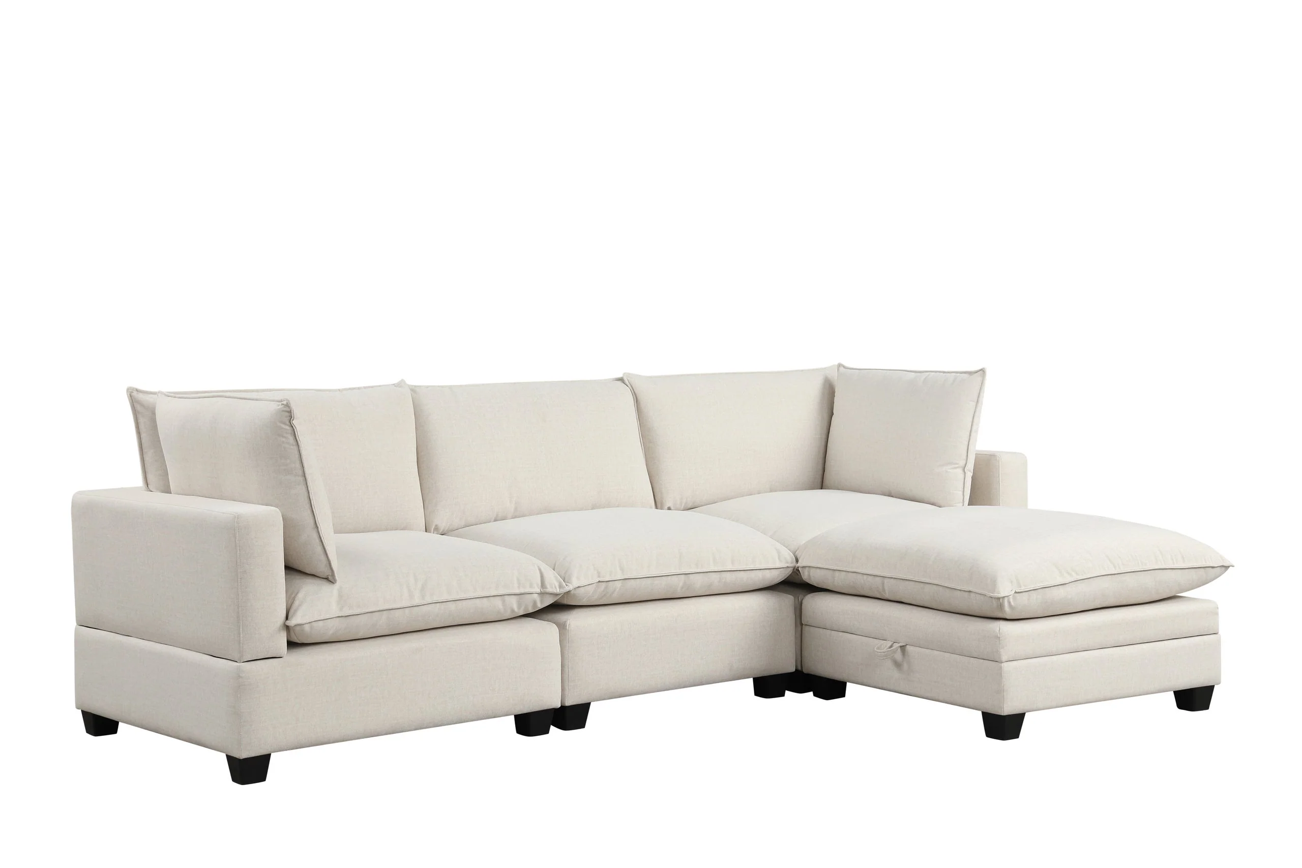 Cloud Beige Fabric Modular Sectional - Image 2