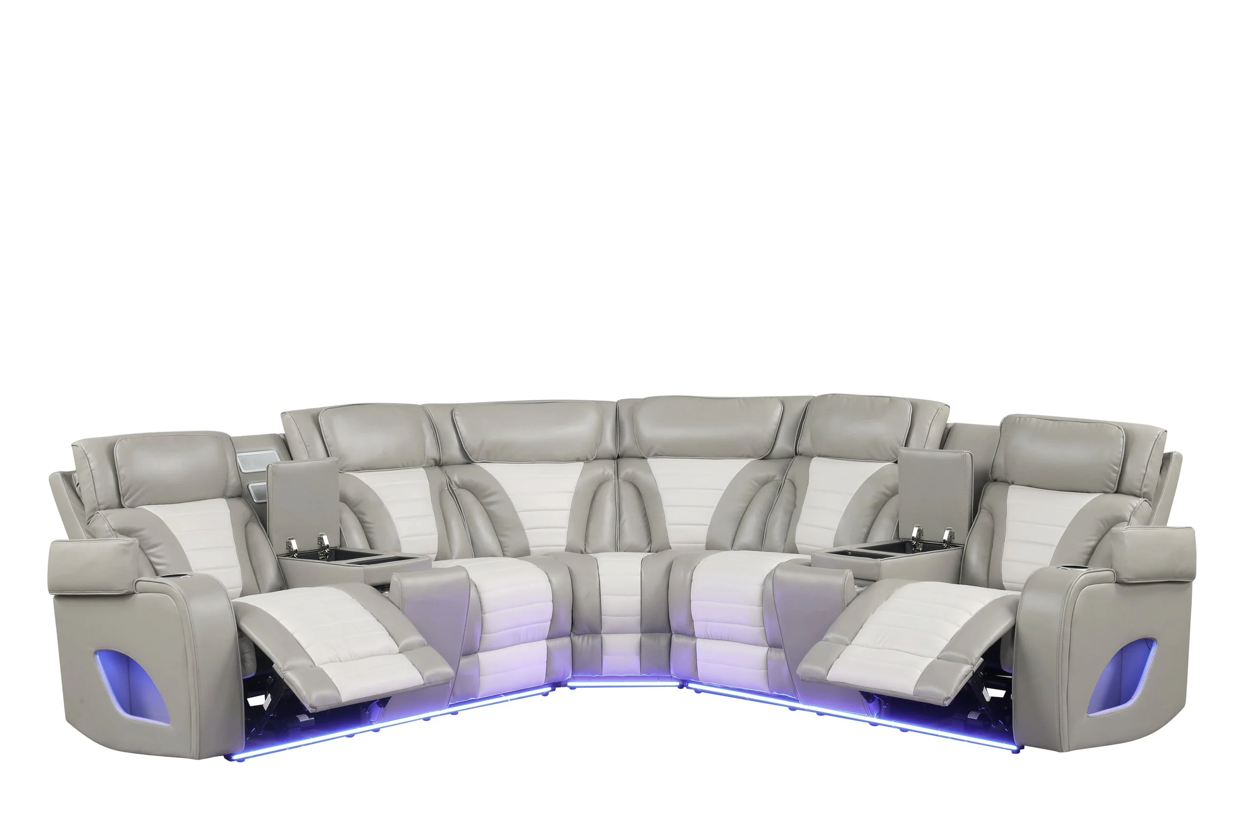 Ibiza Gray Power Reclining Sectional - Image 2