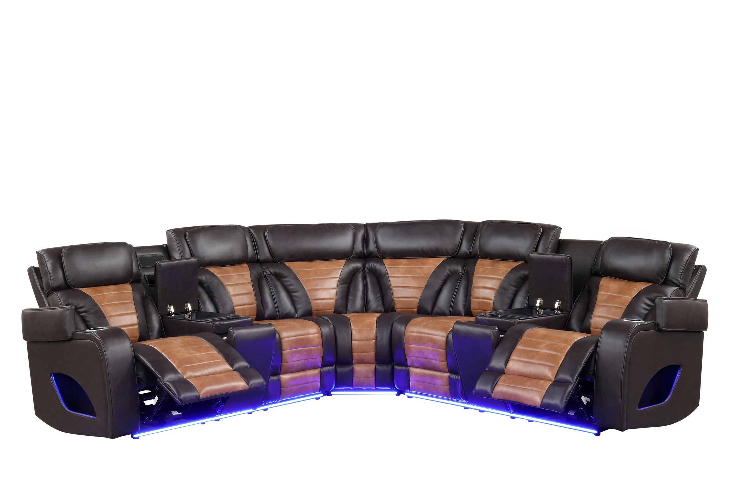 Ibiza Brown Power Reclining Sectional - Image 2