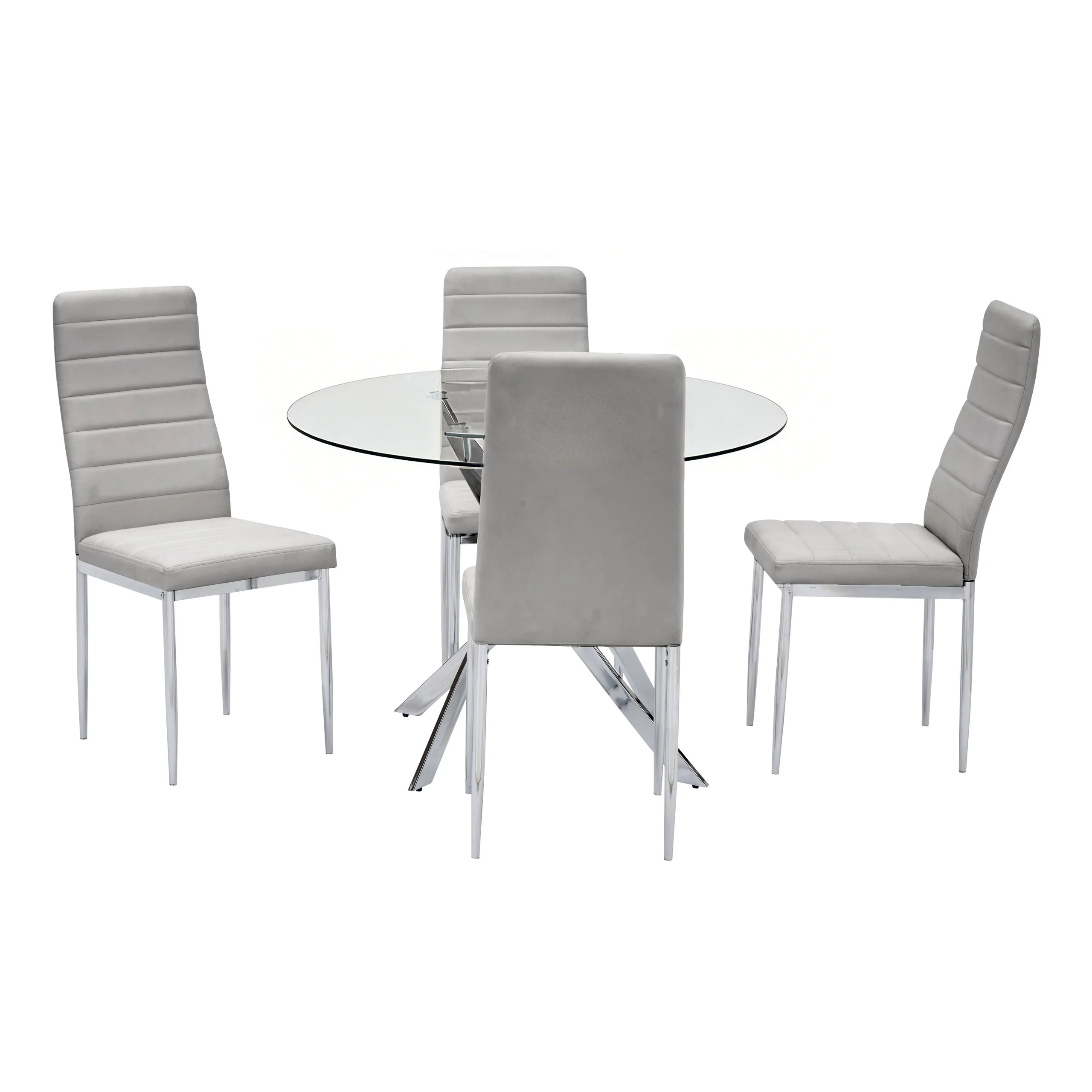 Diane Gray Round Dining Room Set - Image 2