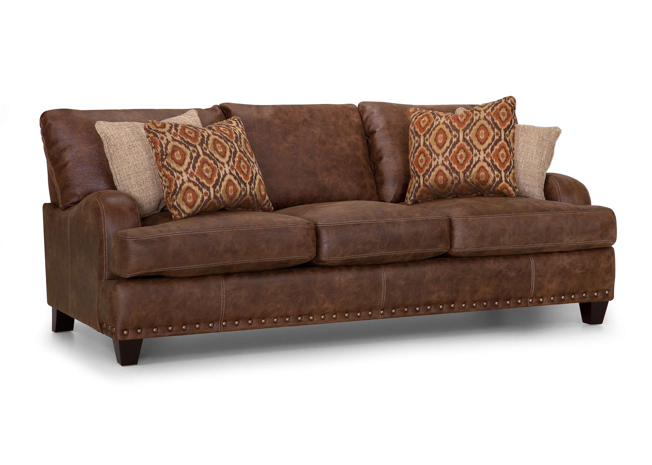 Franklin Walnut Oversized 2-Piece Living Room Set - Image 2