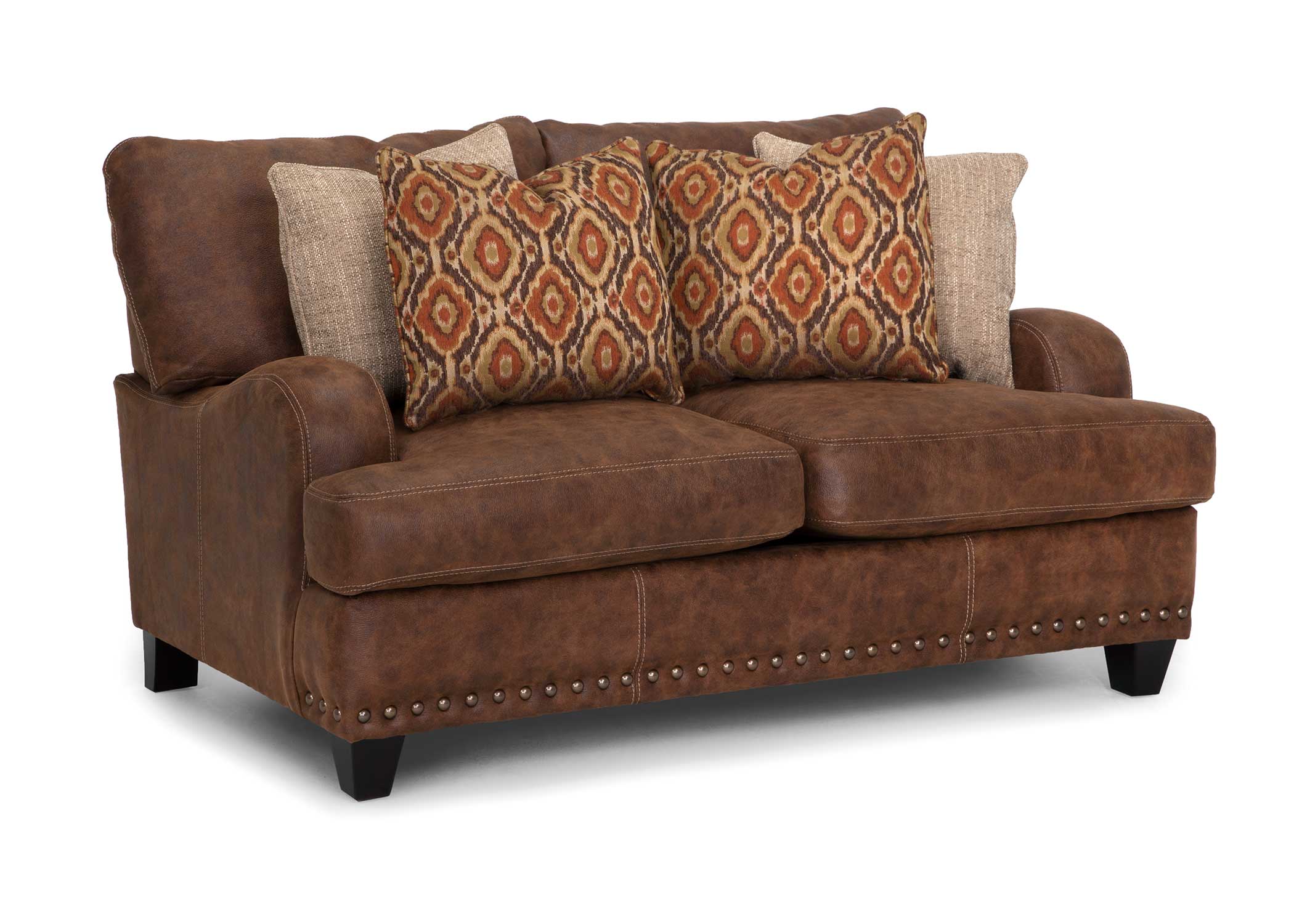 Franklin Walnut Oversized 2-Piece Living Room Set - Image 3