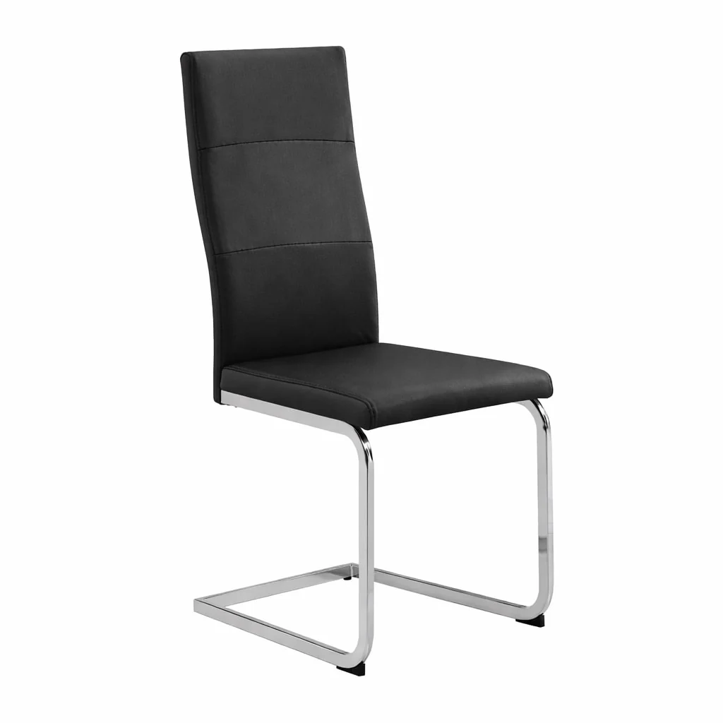 Dani Black Glass Table + 6 Chairs - Image 2