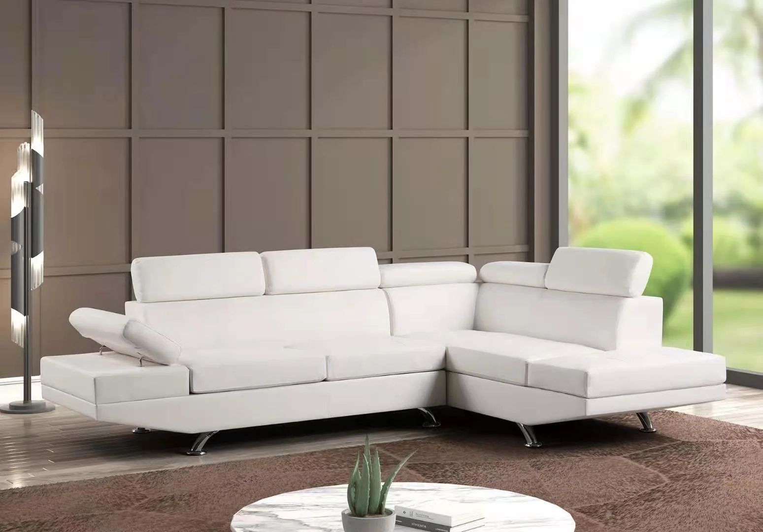 Moderno White Sectional - Image 1