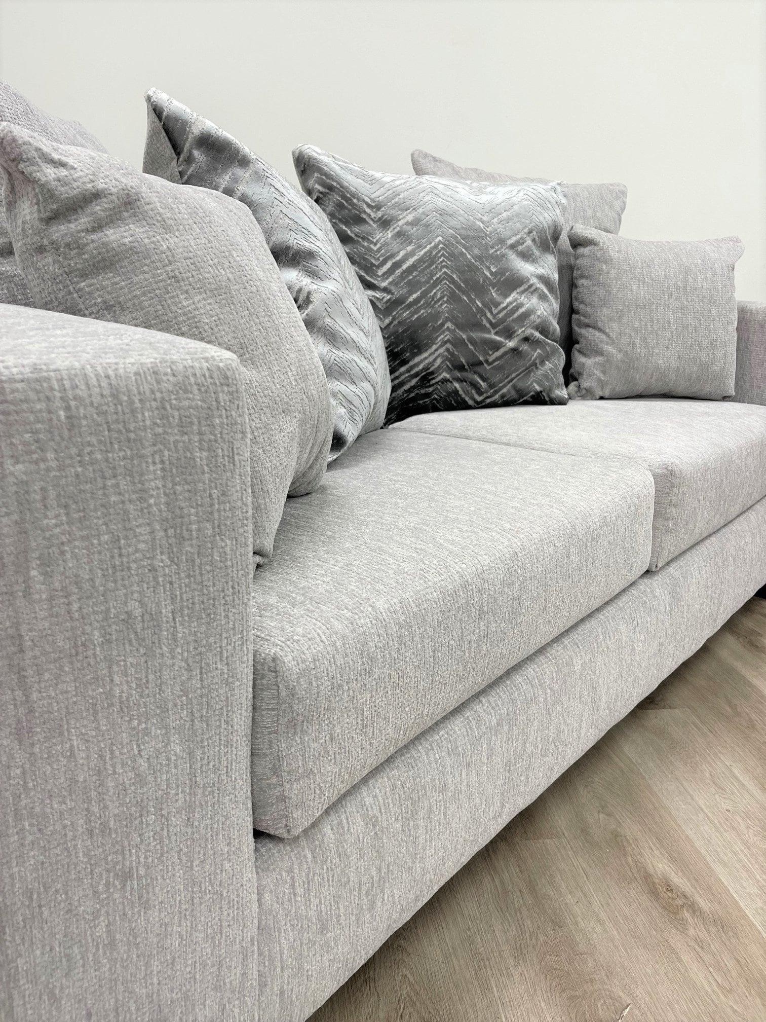 Monroe  Dove Gray Fabric 2-Piece Living Room Set - Image 3