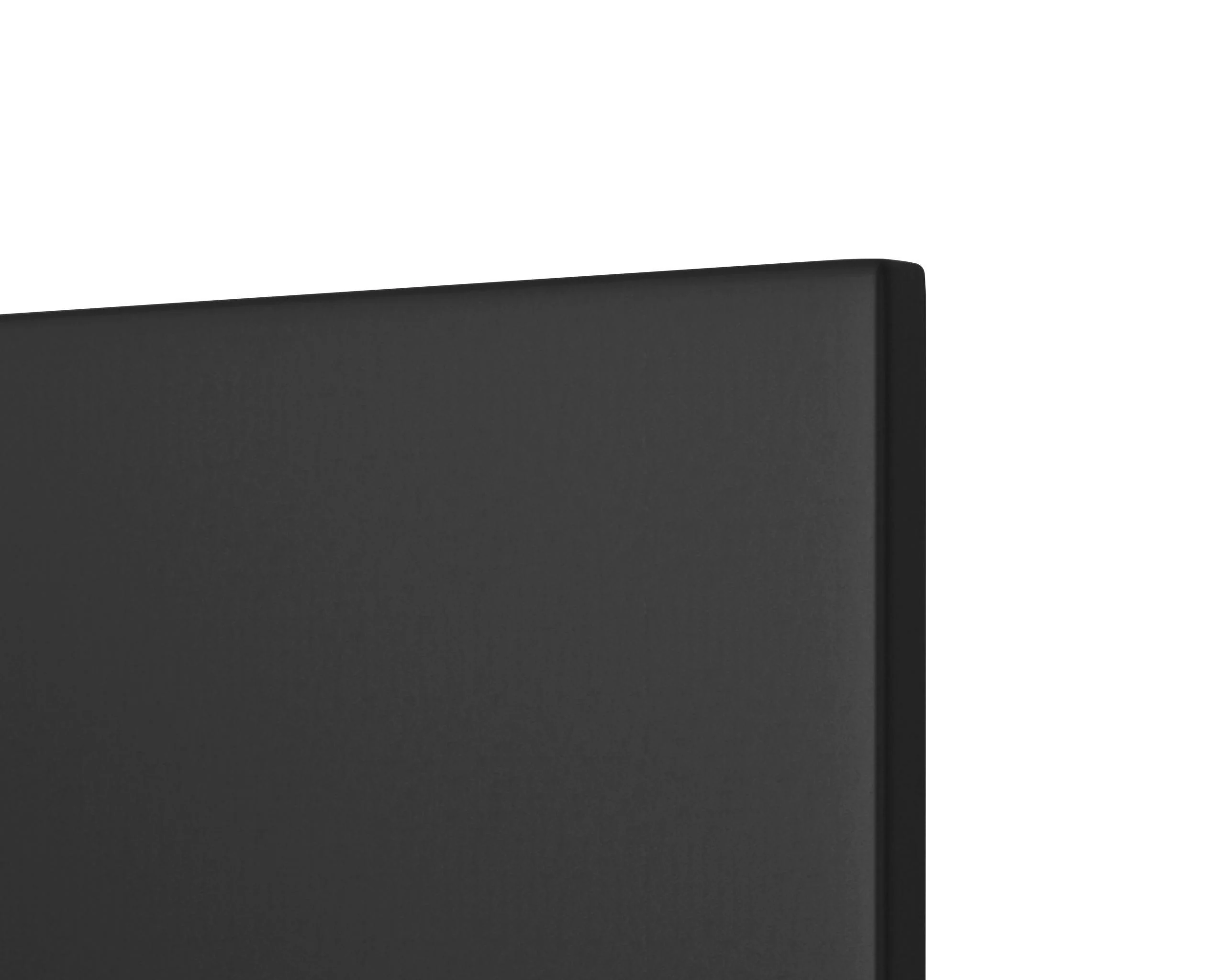 Latty Black Upholstered Platform Twin Bed - Image 3
