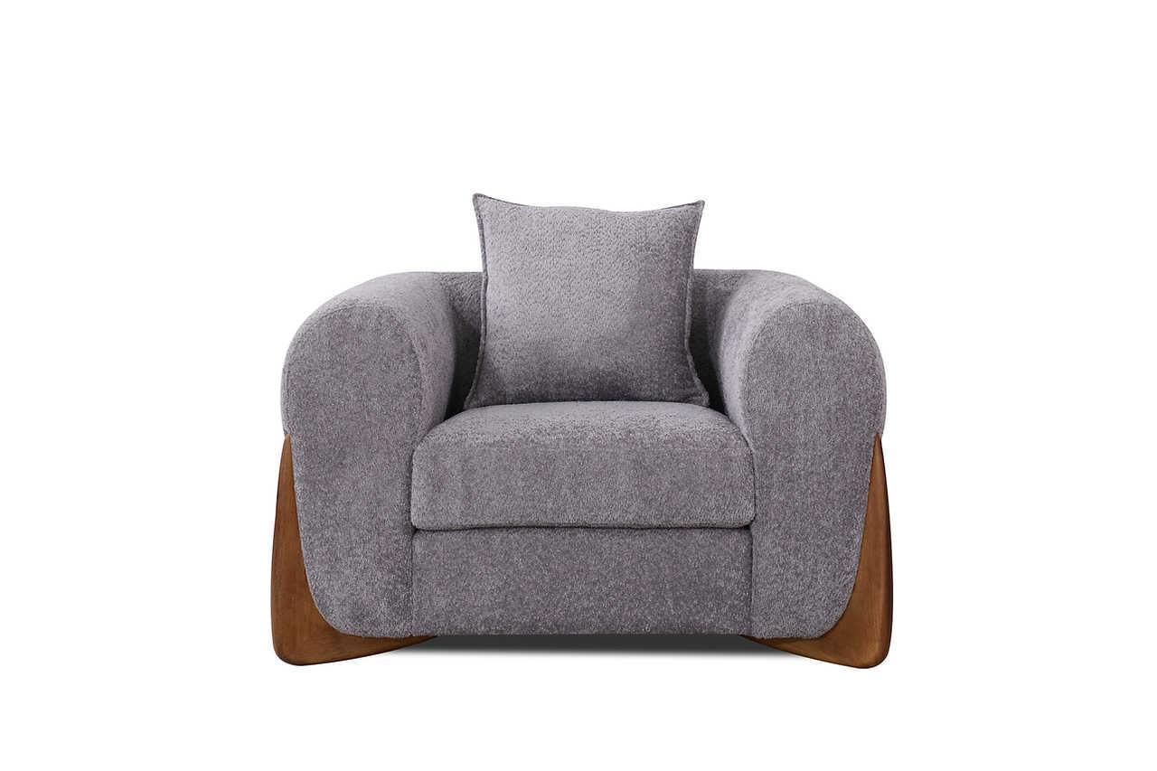 Stylus Pewter Chair - Image 1